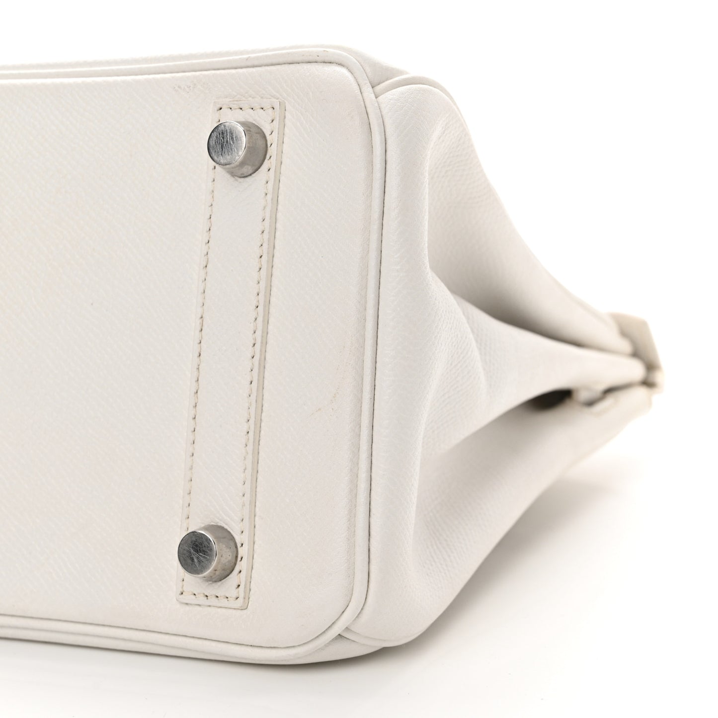 Epsom Birkin 25 White