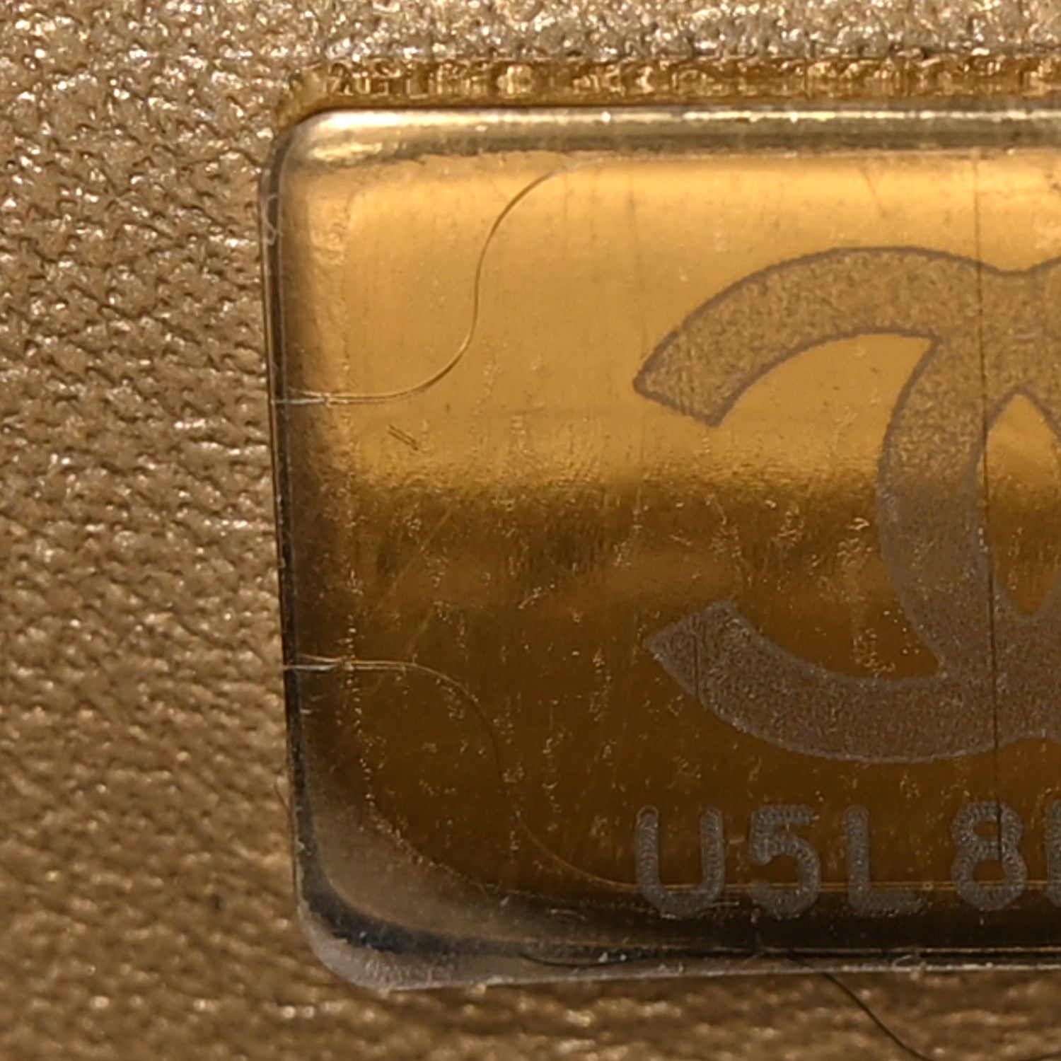 Chanel Shiny Lambskin Quilted Mini Pearl Logo Flap Black 6 of 10