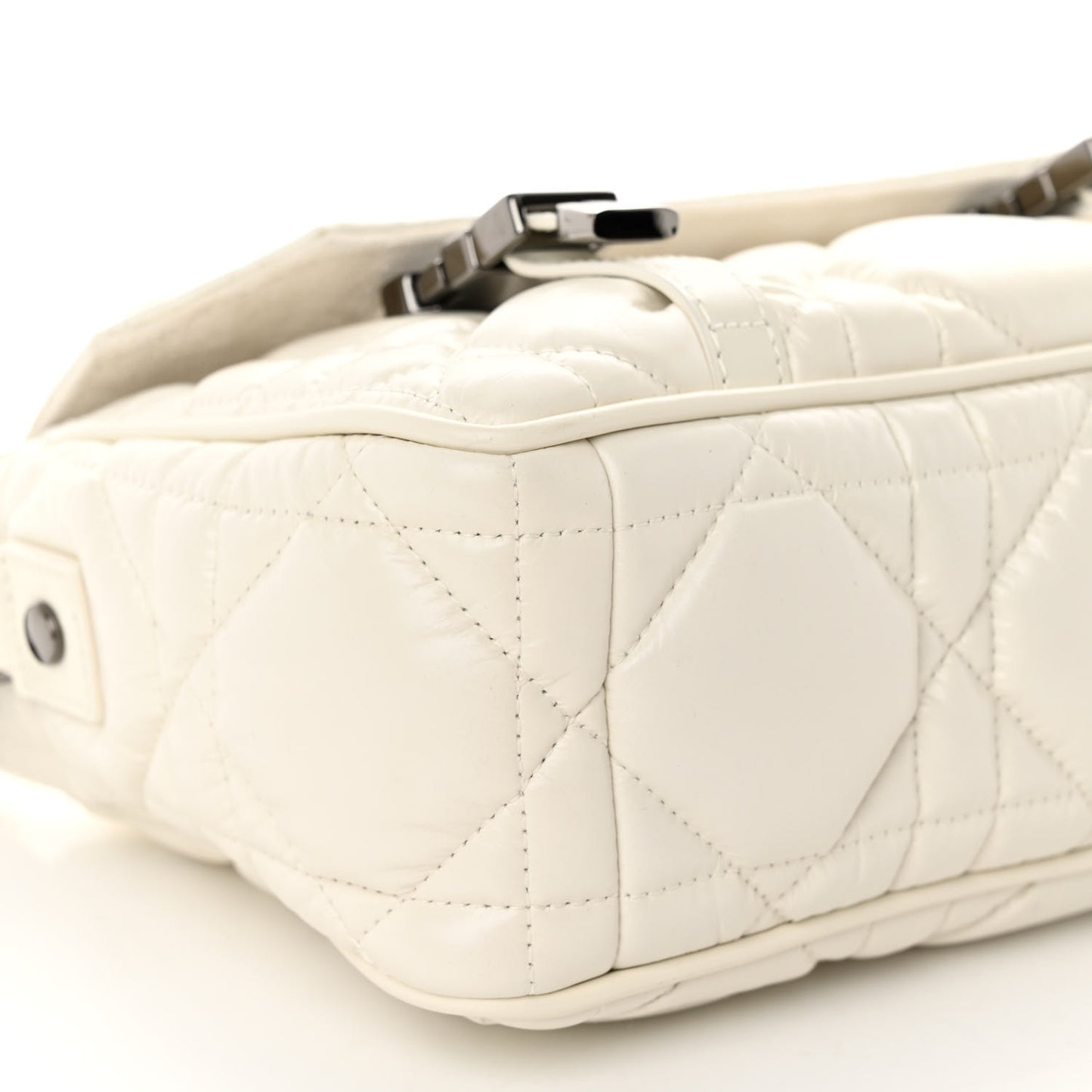Calfskin Macrocannage Small Diorcamp Messenger Latte