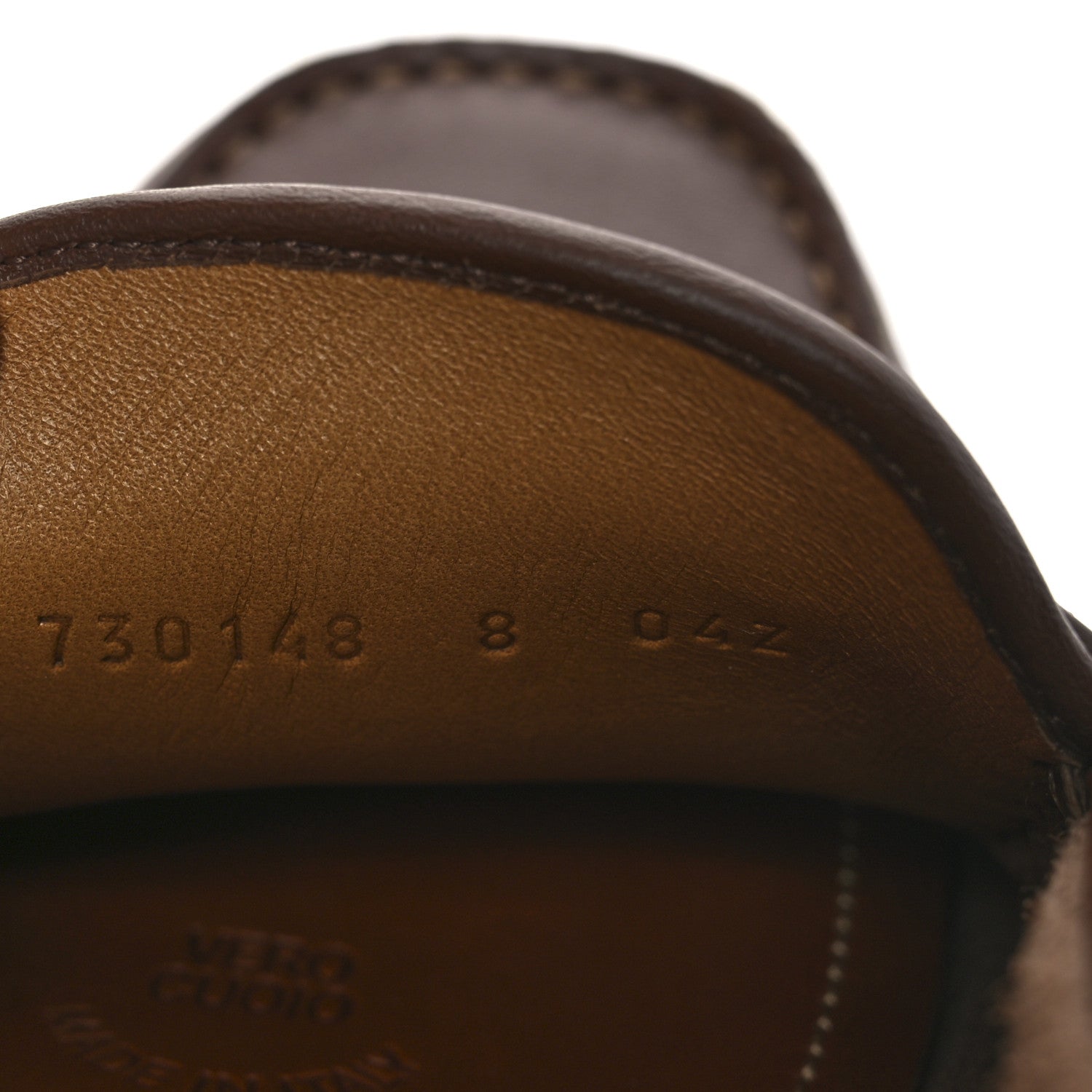 Gucci Soft Clove Calfskin GG Supreme Monogram Mens Interlocking G Driver Loafers 8 Brown 11 of 13