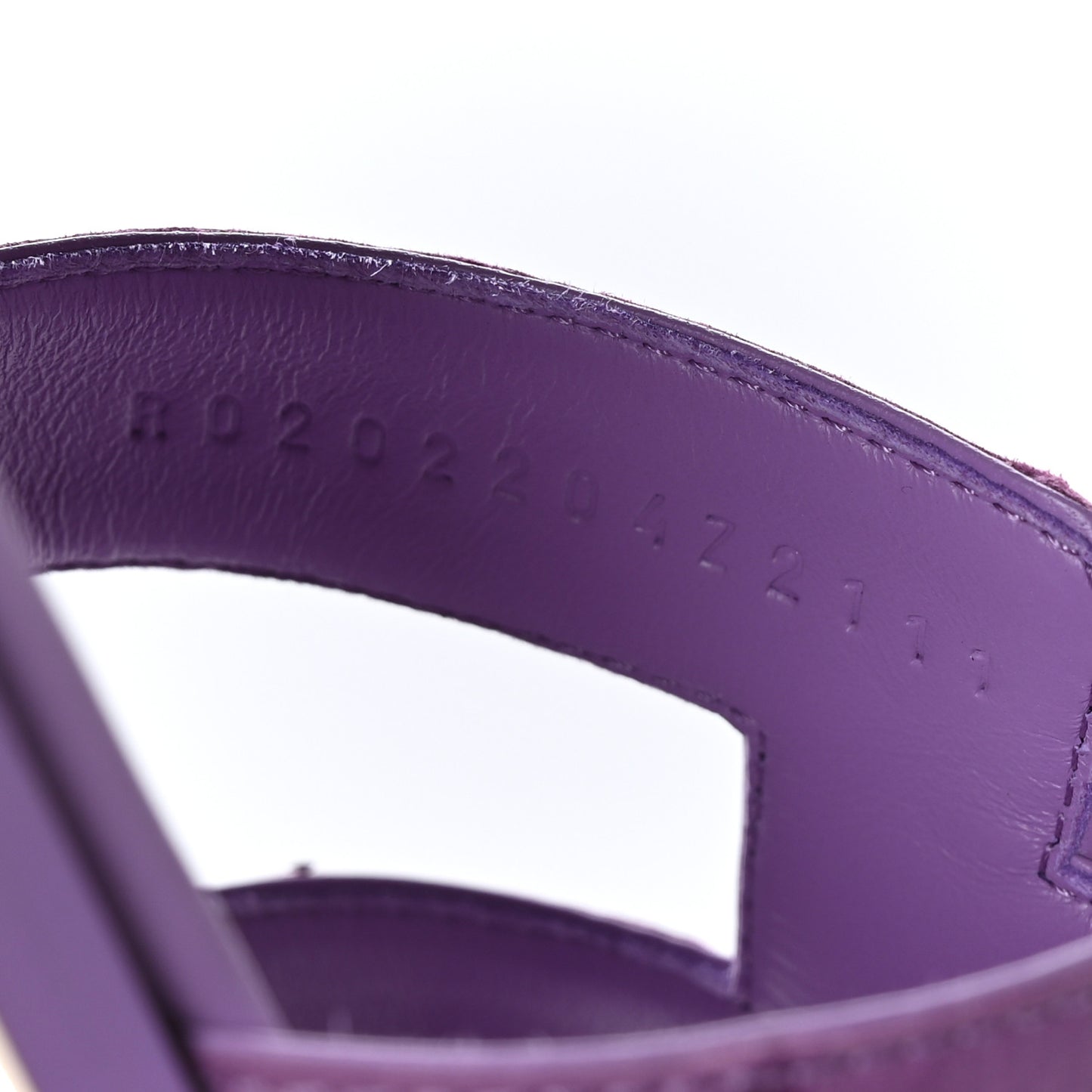 Ostrich Oran Sandals 36.5 Violet