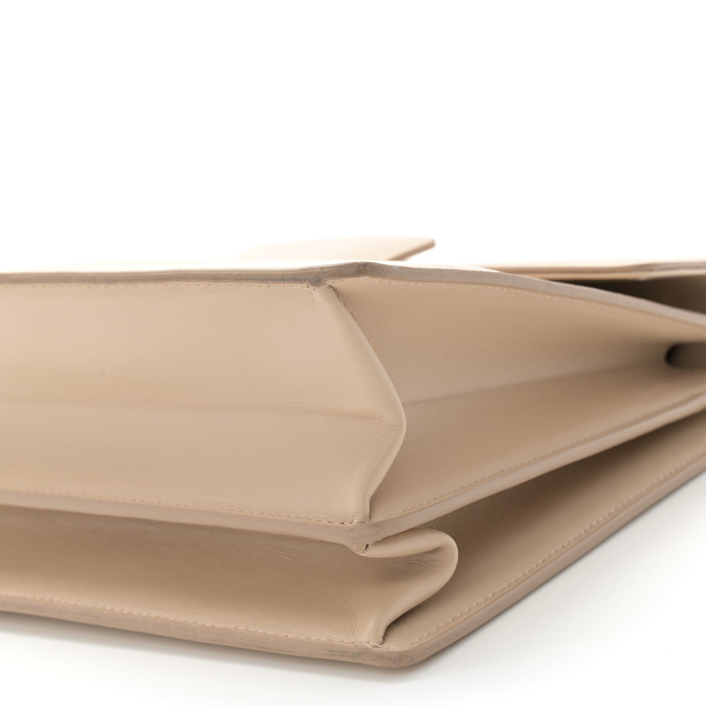 Calfskin Thalia Flap Shoulder Bag Macadamia