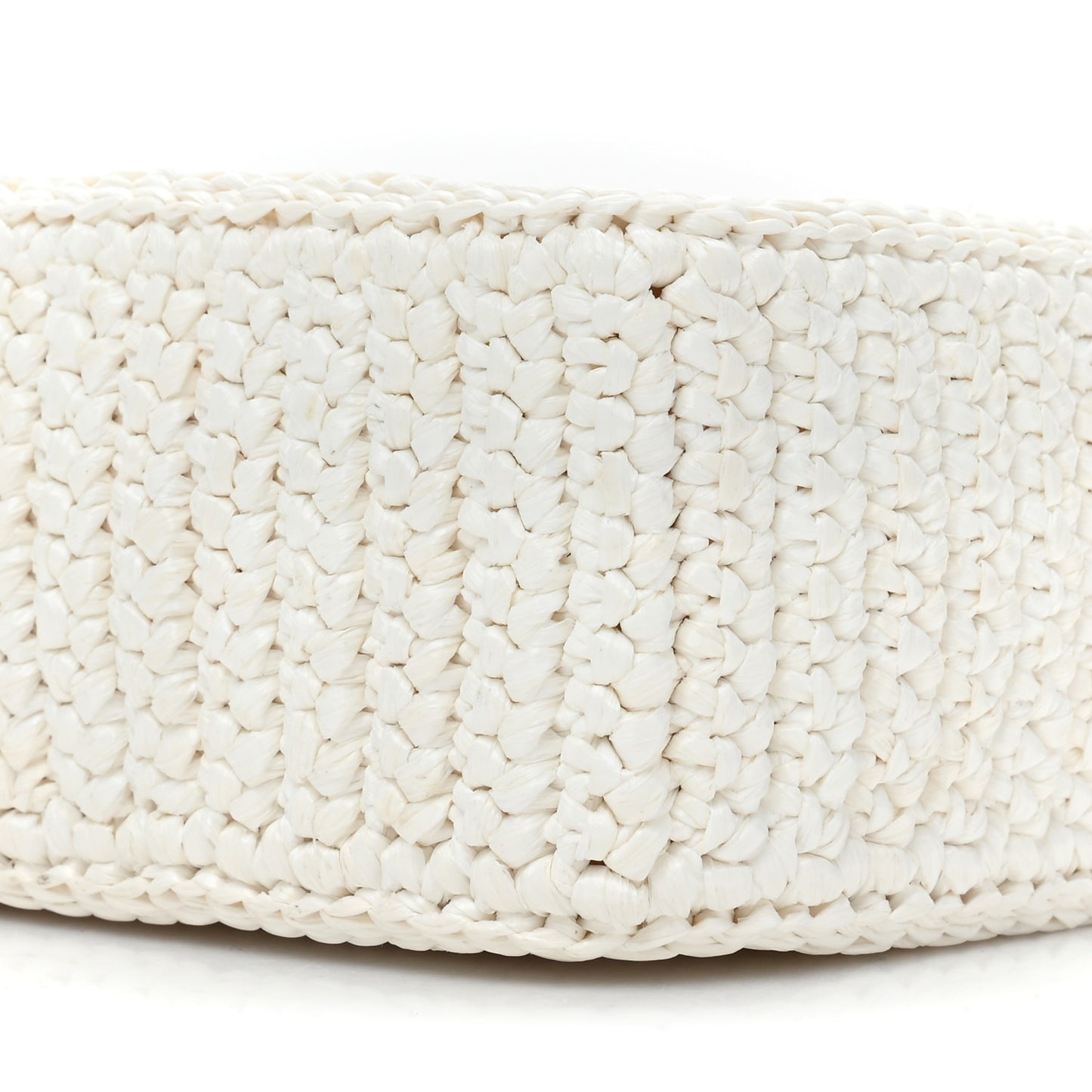 Yarn Raffia Effect Crochet Re-Edition 2005 Shoulder Bag White