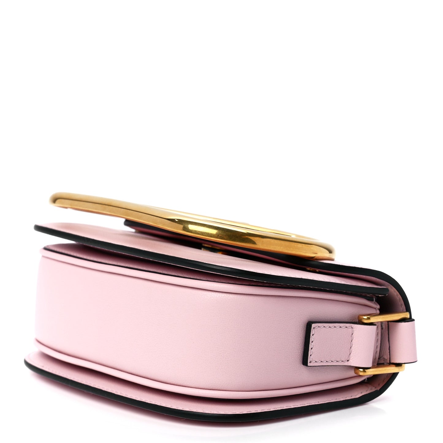 Calfskin Small Supervee Crossbody Bag Rose Quartz