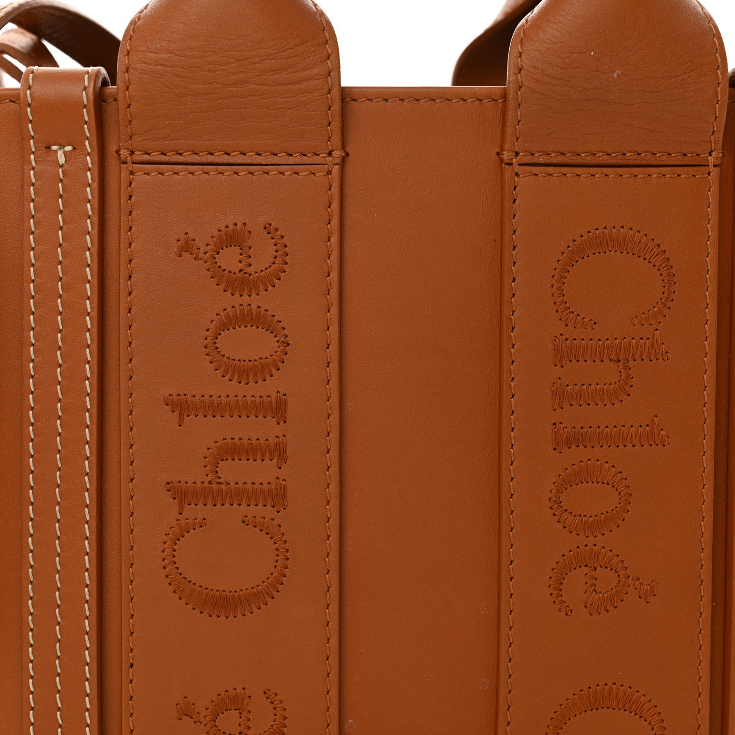 Calfskin Small Woody Tote Caramel