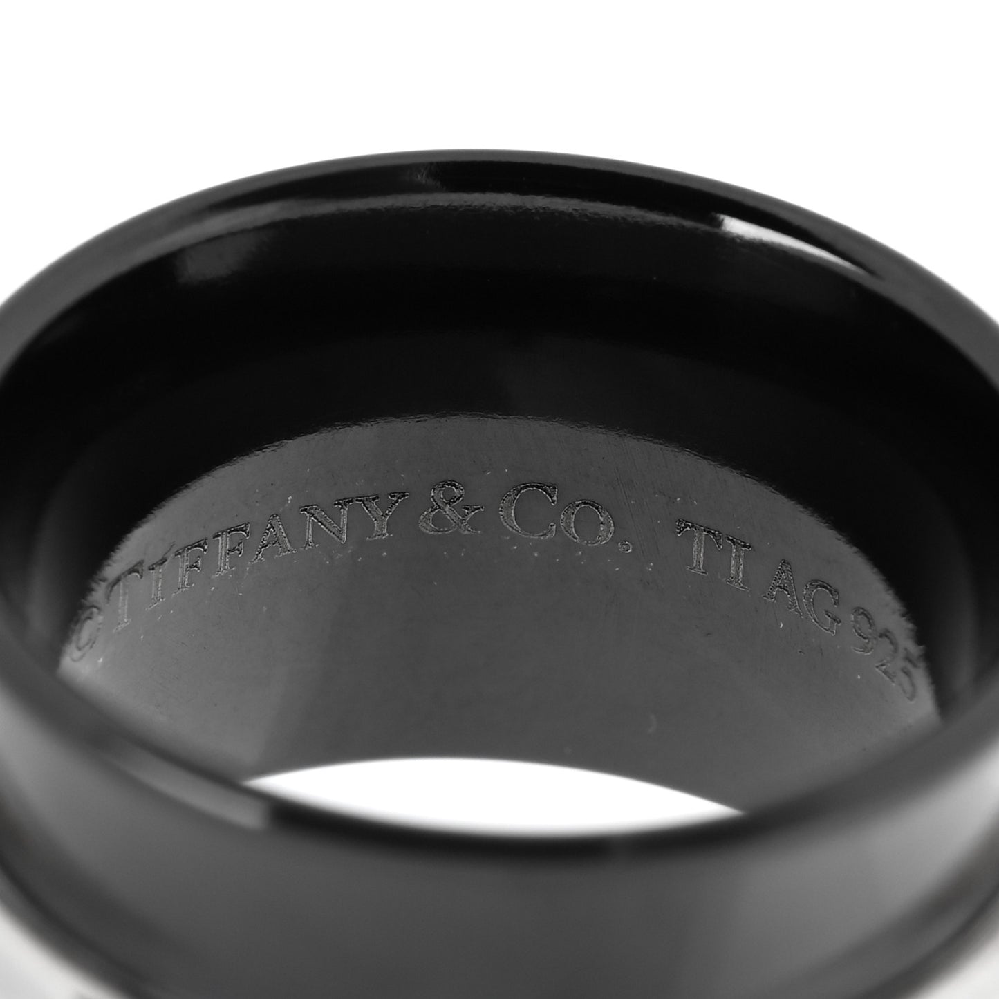 Sterling Silver Titanium 1837 Wide Ring 47 4