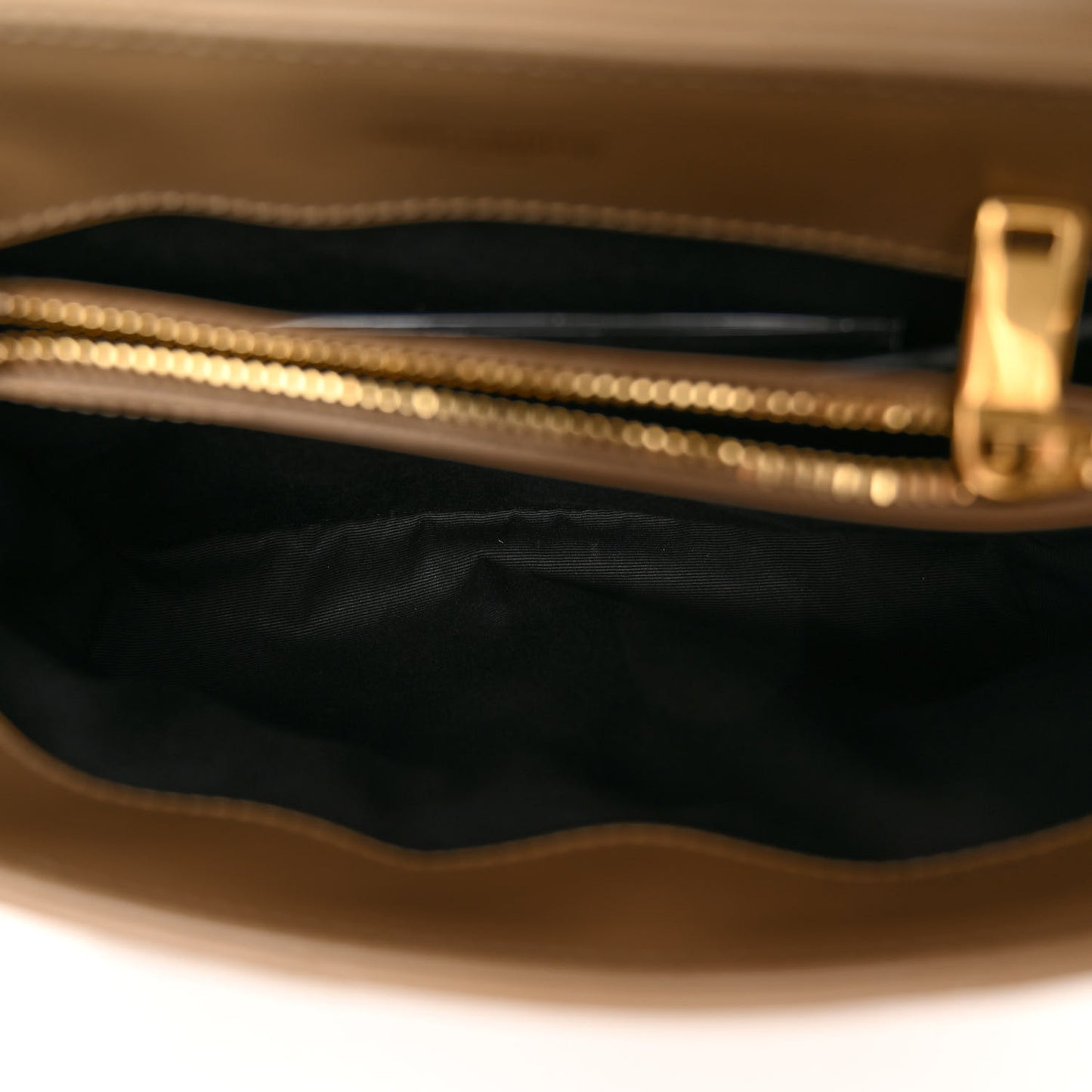 Calfskin Y Quilted Monogram Small Loulou Chain Satchel Dark Beige