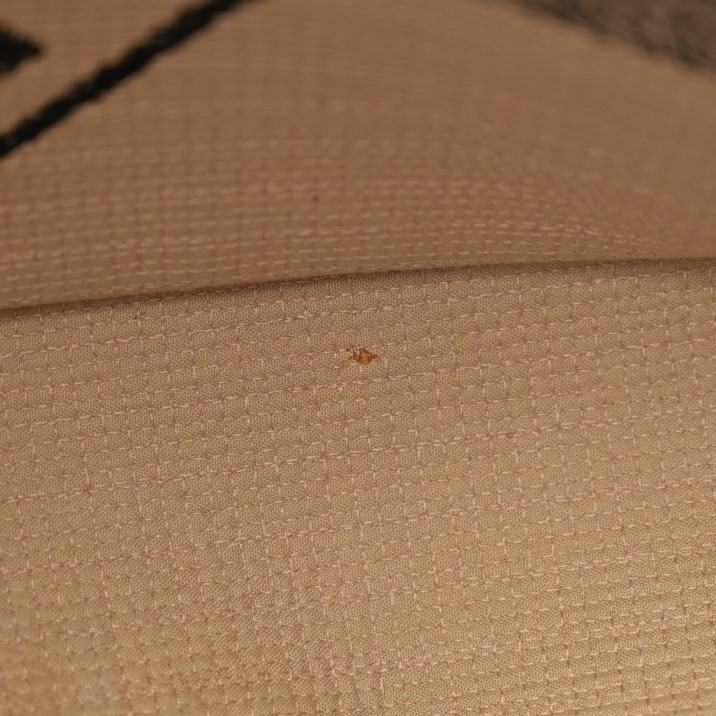 Canvas Jute Embroidered Medium Book Tote Black Beige