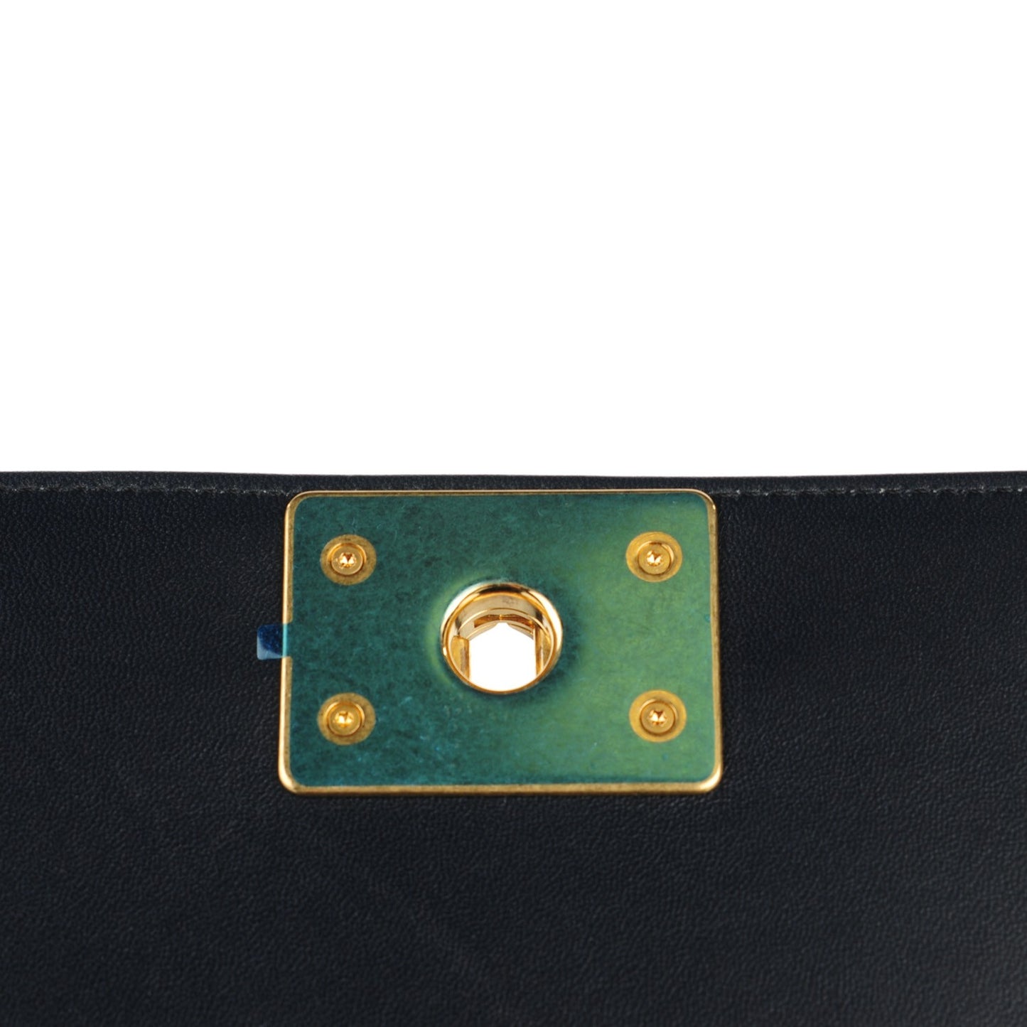 Lambskin Quilted Medium Boy Flap Dark Navy