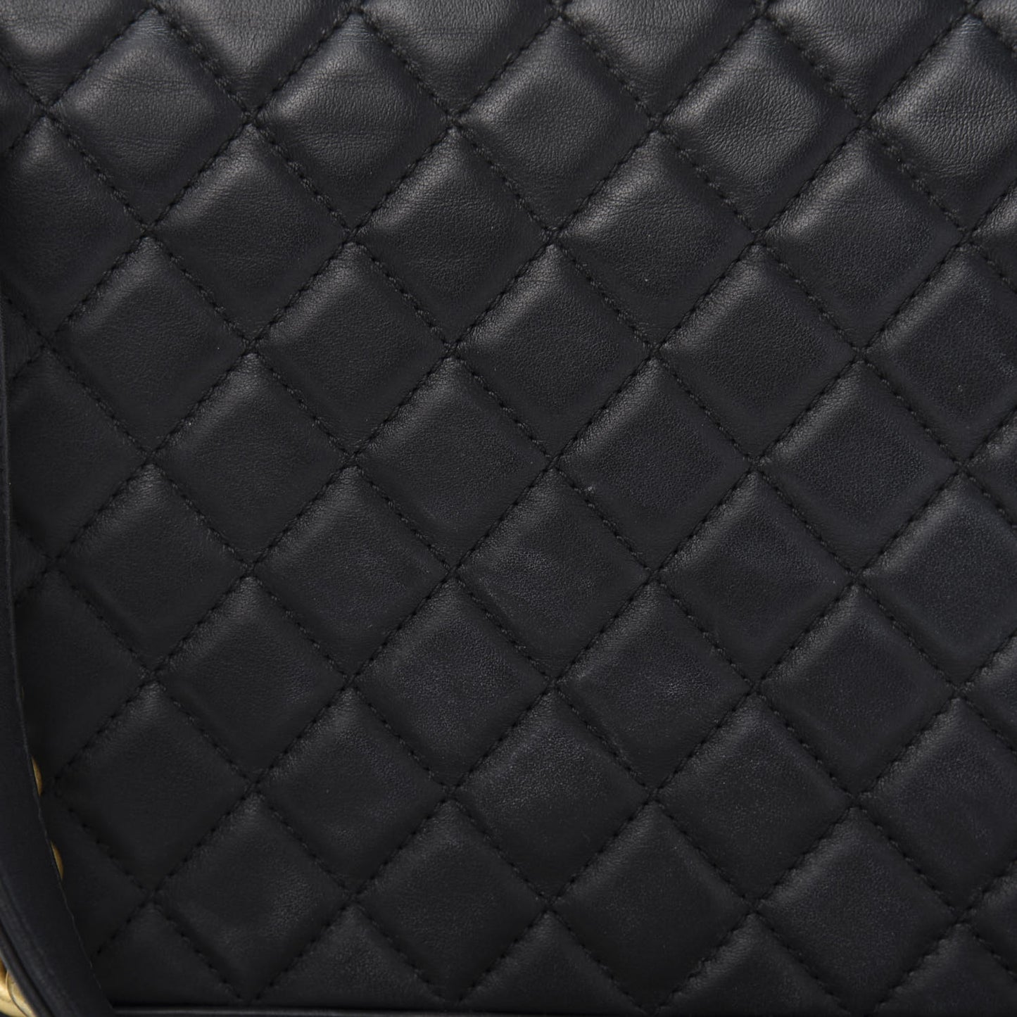 Lambskin Quilted New Medium Boy Flap Black