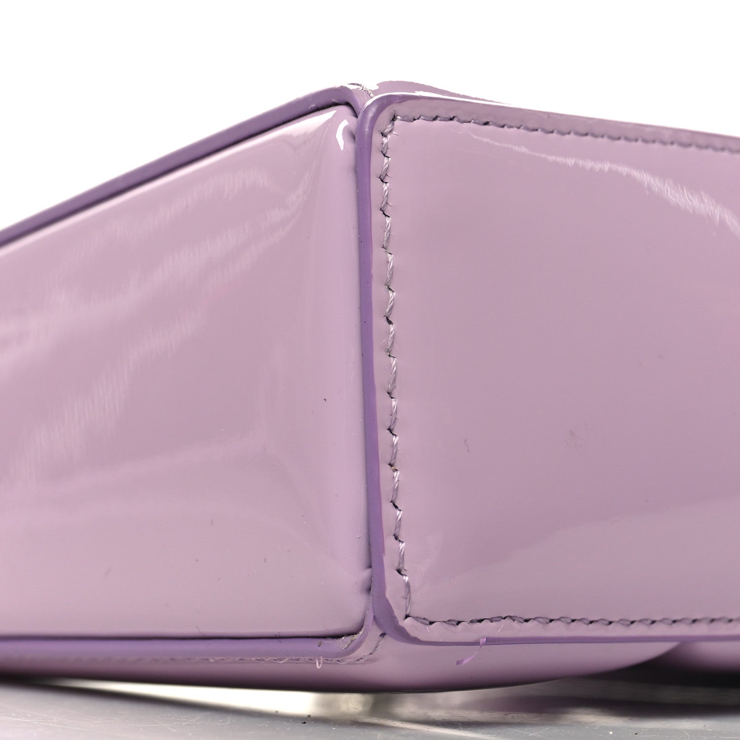 Givenchy Patent Padded Small Cut Out Shoulder Bag Lilac 9 of 10