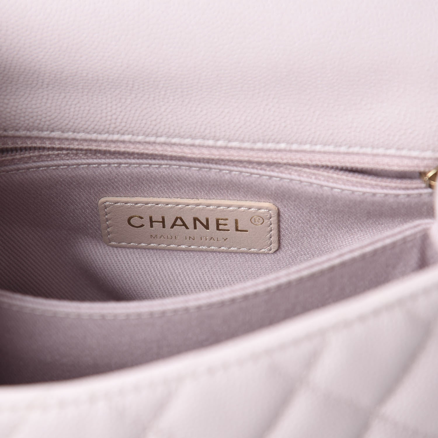 Chanel Caviar Quilted Mini Coco Handle Flap Lilas Lilac 5 of 8