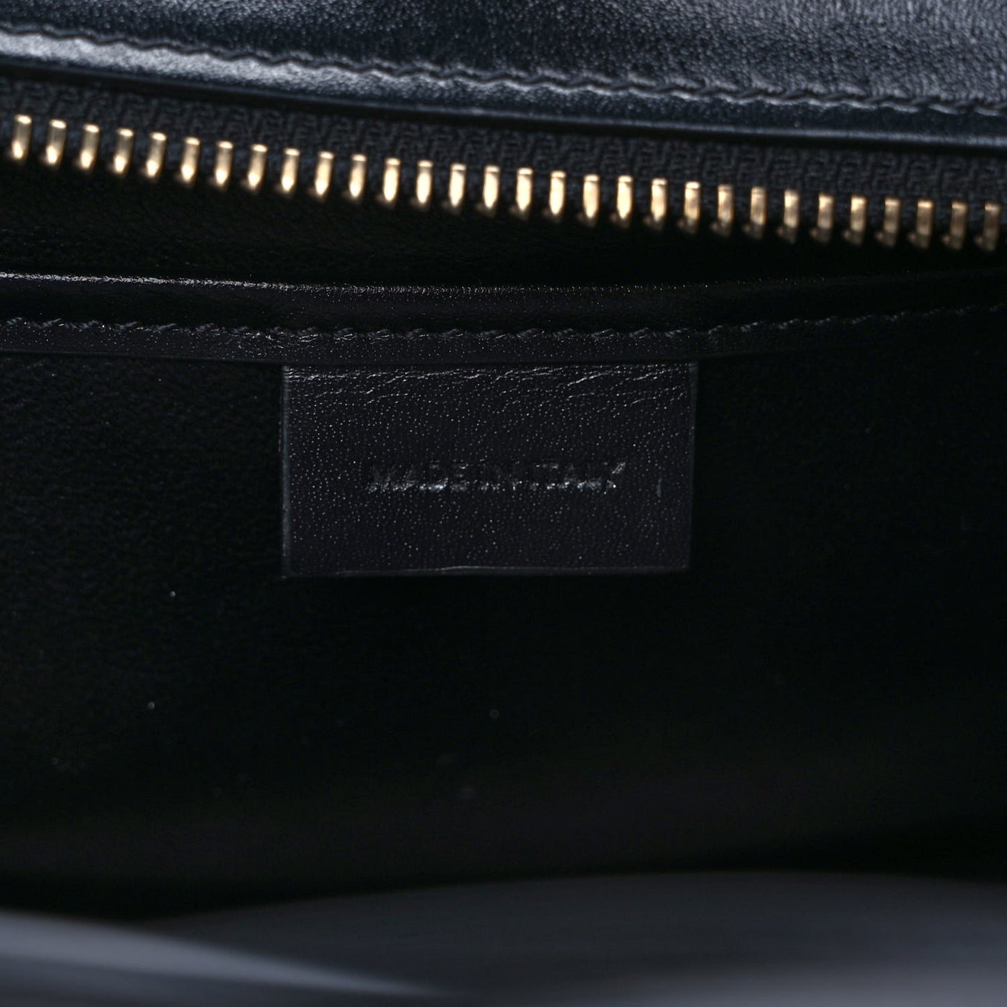 Crocodile Embossed Nubuck Smooth Calfskin Bi-Color Nano Luggage Havana Black