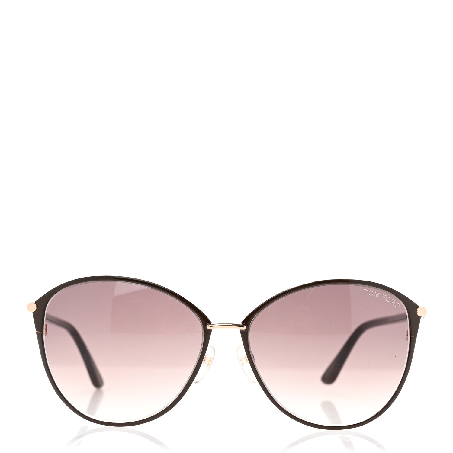 Tom Ford Penelope Vintage Round Sunglasses TF320 Brown 2 of 9