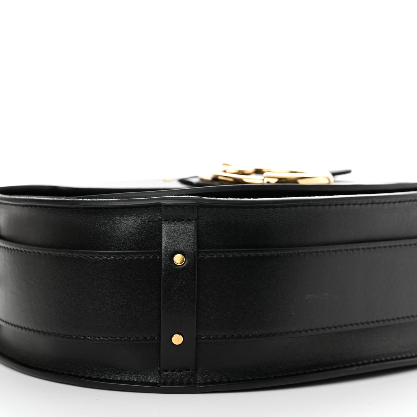 Calfskin Suede Large Tess Bag Black