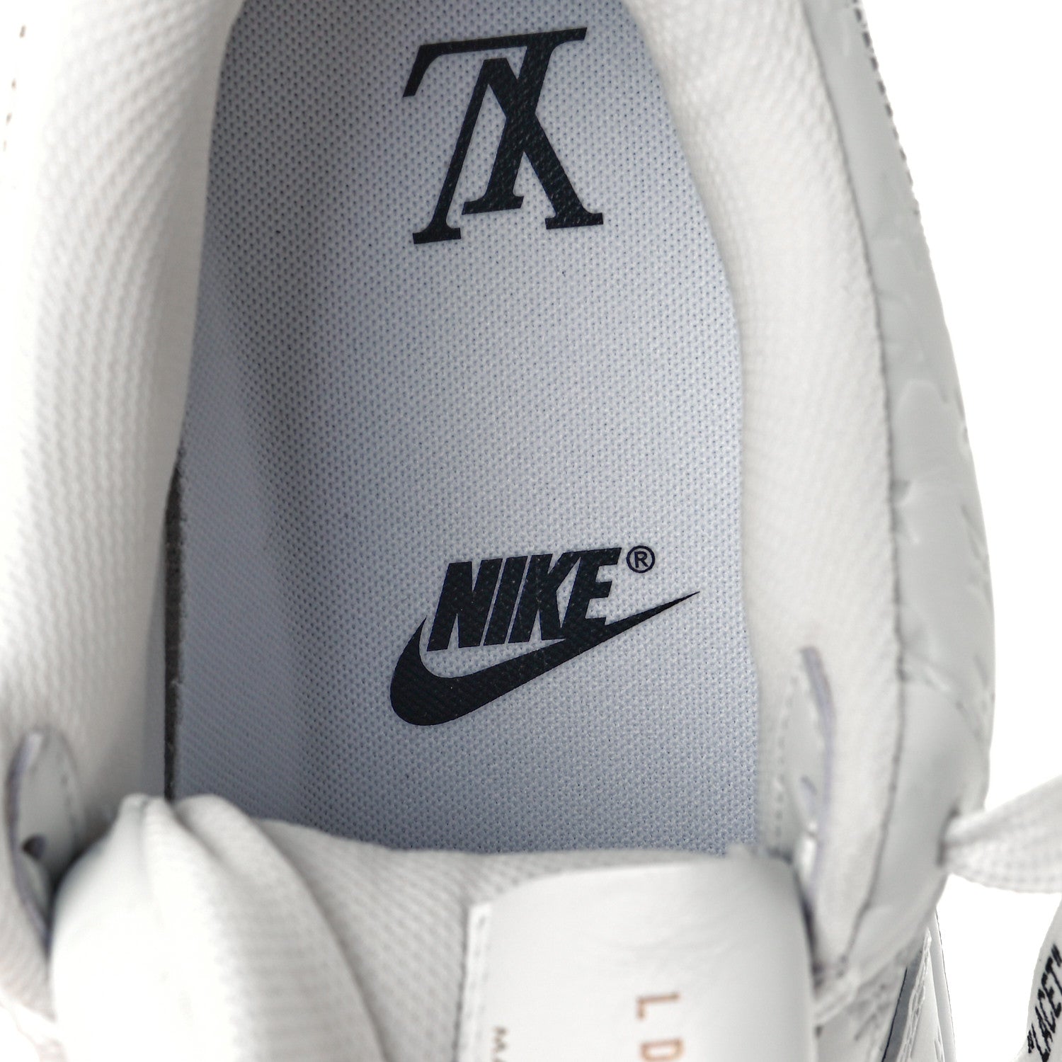 Louis Vuitton X NIKE AIR FORCE 1 Calfskin Monogram Mens Low Top Sneakers 7.5 White 8 of 15