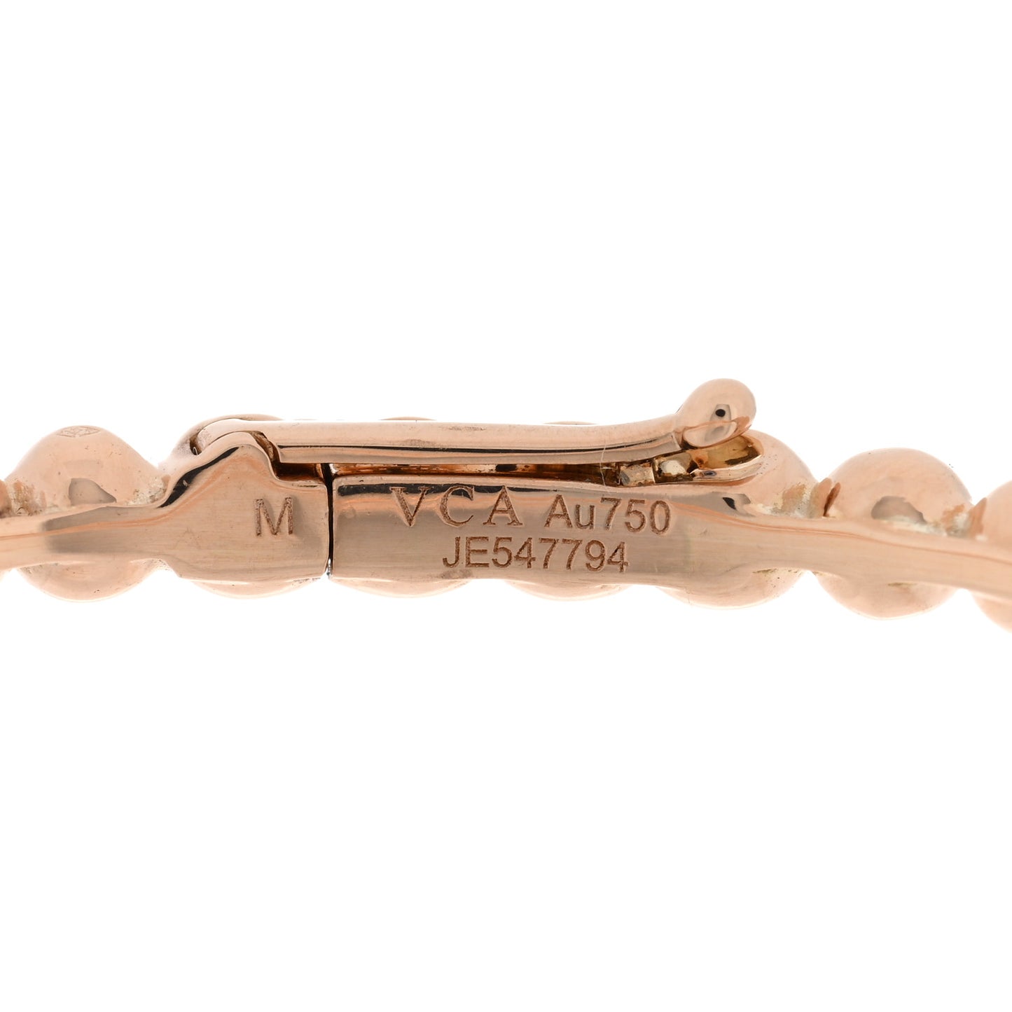 18K Rose Gold Perlee Pearls of Gold Bracelet M