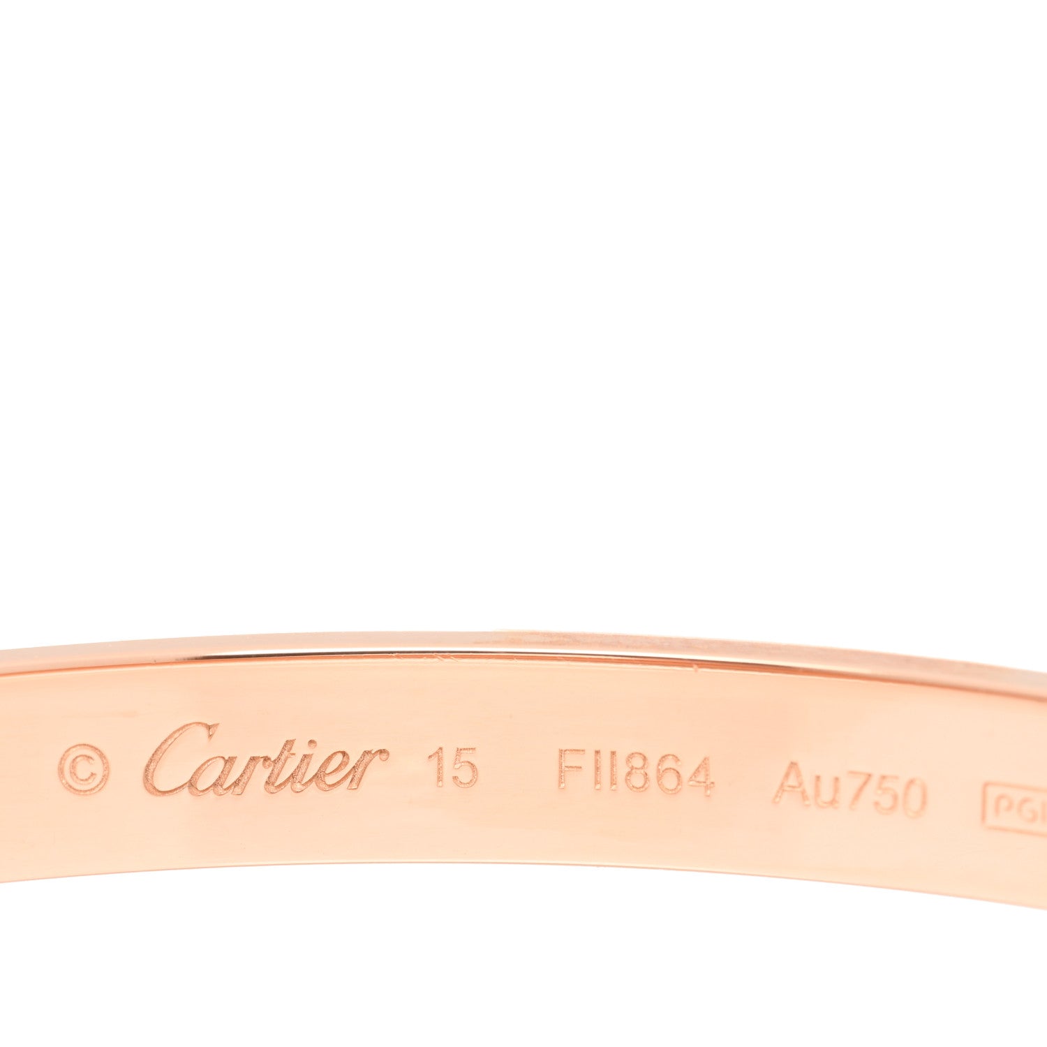 Cartier 18K Pink Gold LOVE Bracelet 15 3 of 5