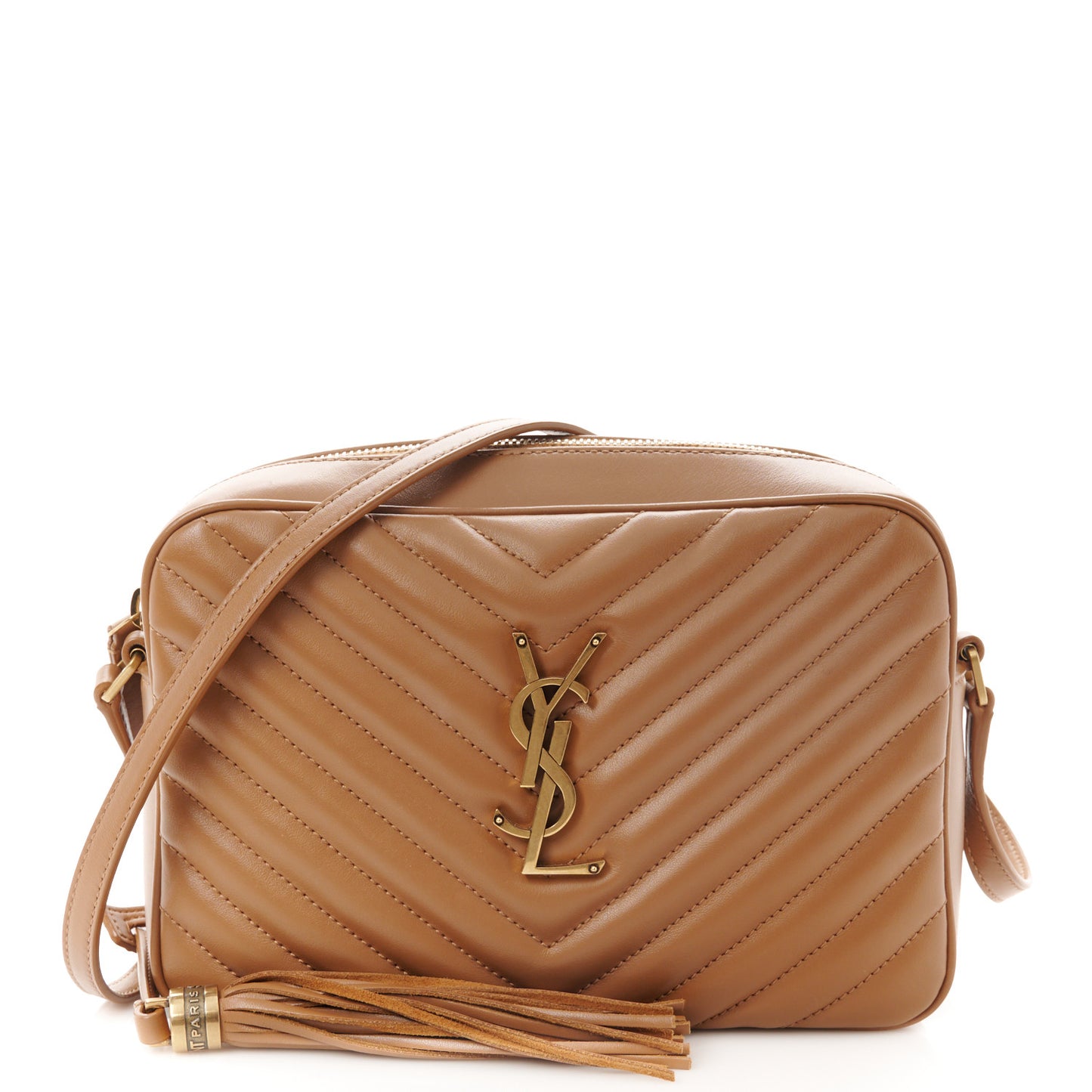 Calfskin Matelasse Monogram Lou Camera Bag Cinnamon