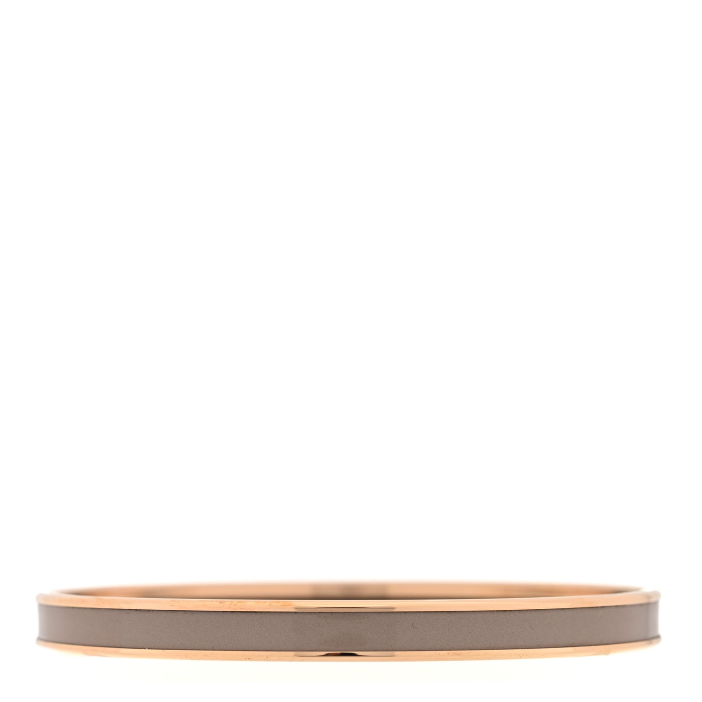 Enamel Printed Extra Narrow Uni Bracelet 70 Marron Glace