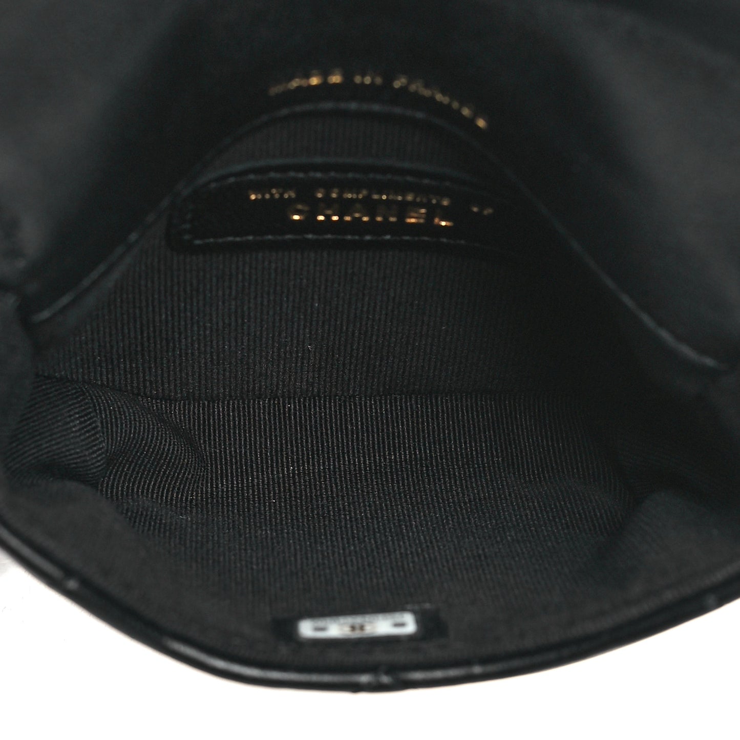 Lambskin Quilted Pearl Top Handle Clutch With Chain Black