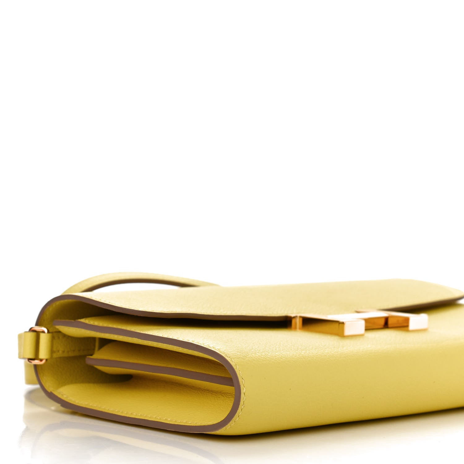 Hermes Evercolor Constance Wallet To Go Lime 8 of 10