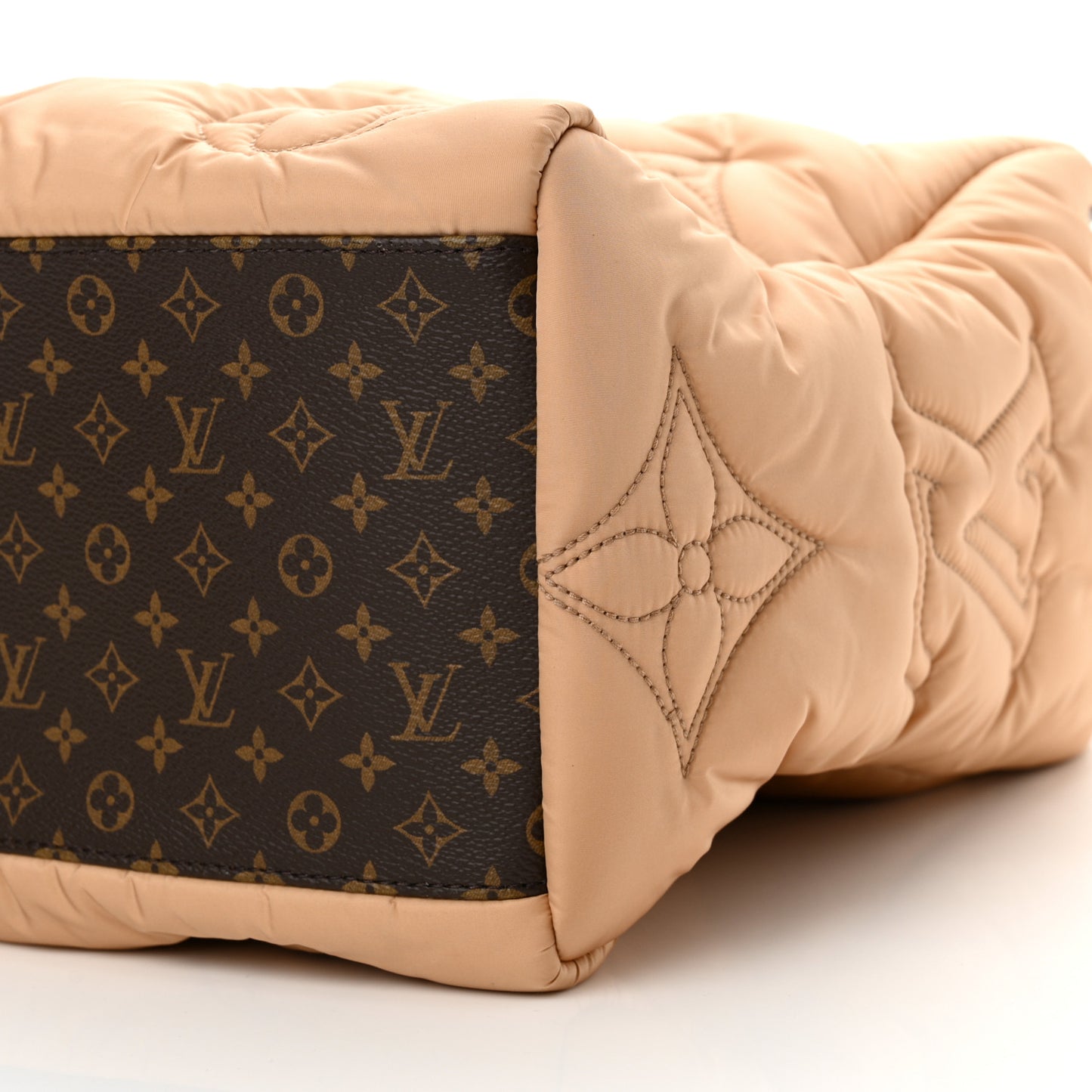 Econyl Monogram Pillow Giant Onthego GM Beige