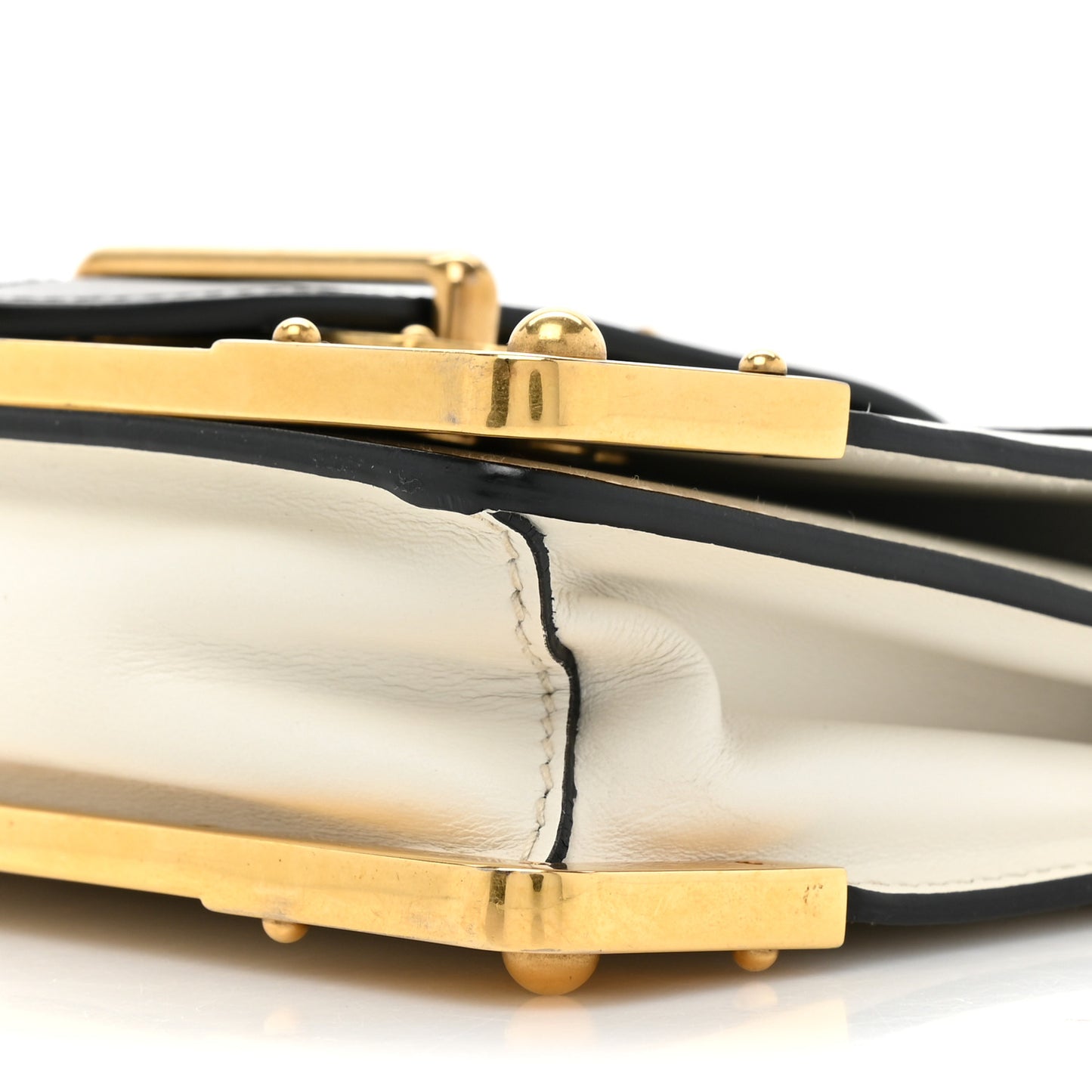 City Calf Saffiano Cahier Bag Talco Black