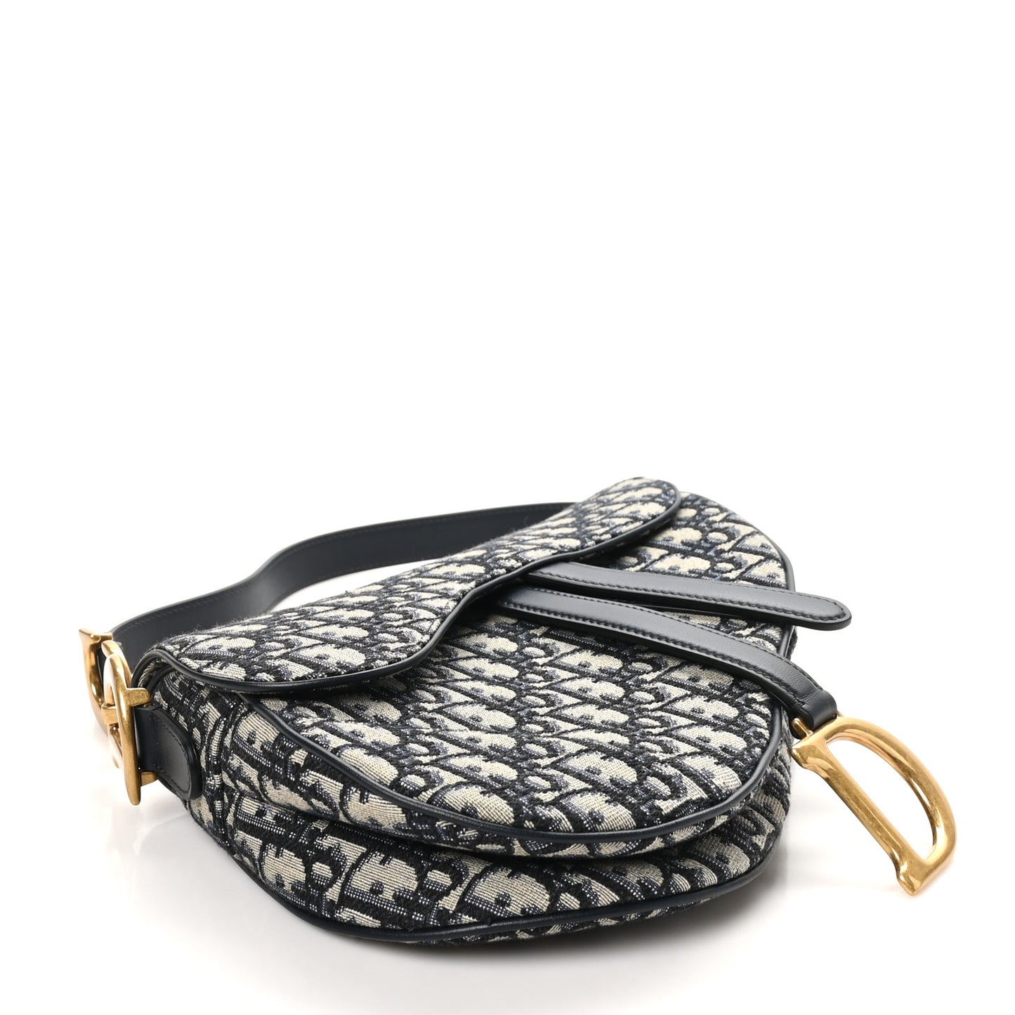 Oblique Saddle Bag Blue