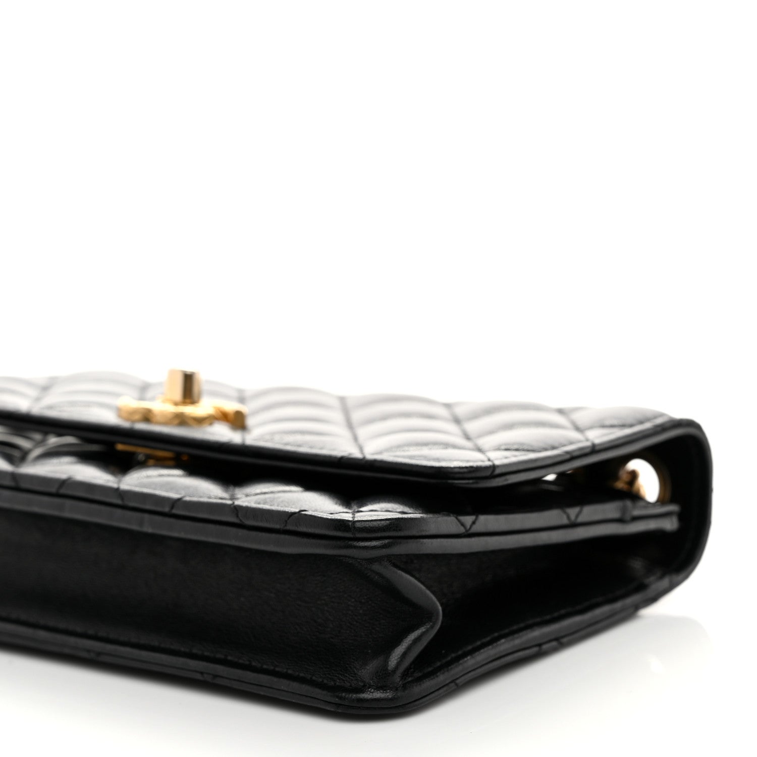 Chanel Lambskin Quilted Pillow Crush Wallet On Chain WOC Black 11 of 11