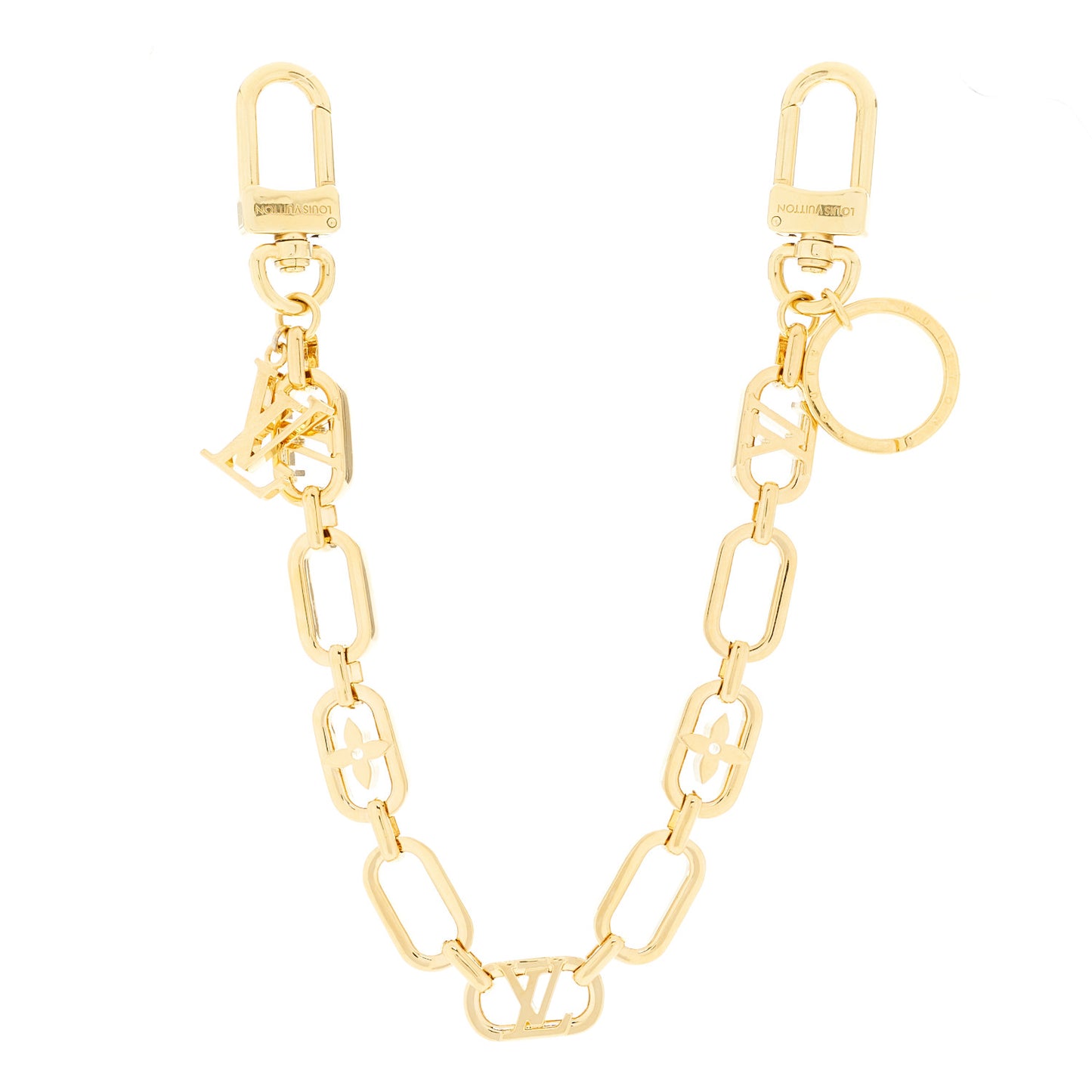 Metal My LV Chain Bag Charm Gold