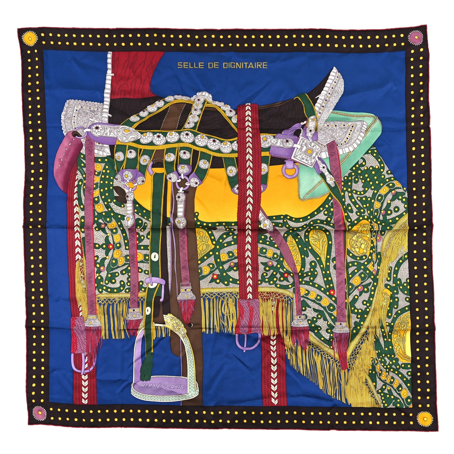Silk Selle De Dignitaire Scarf 90