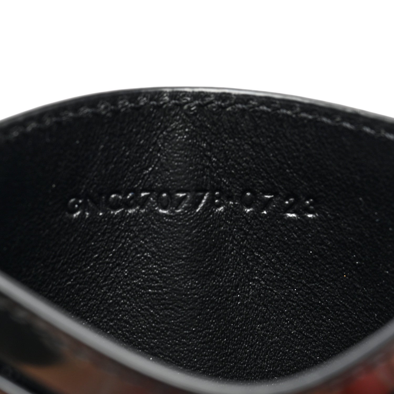 Saint Laurent Patent Calfskin Monogram Credit Card Case Black 7 of 8