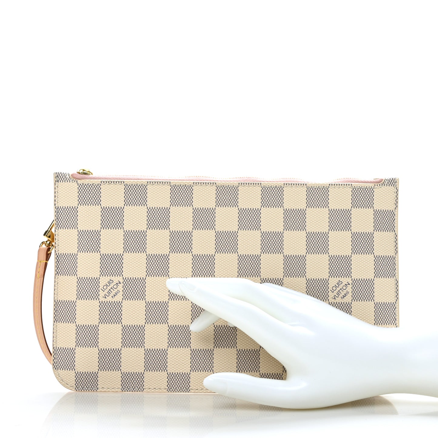 Damier Azur Neverfull MM GM Pochette Rose Ballerine