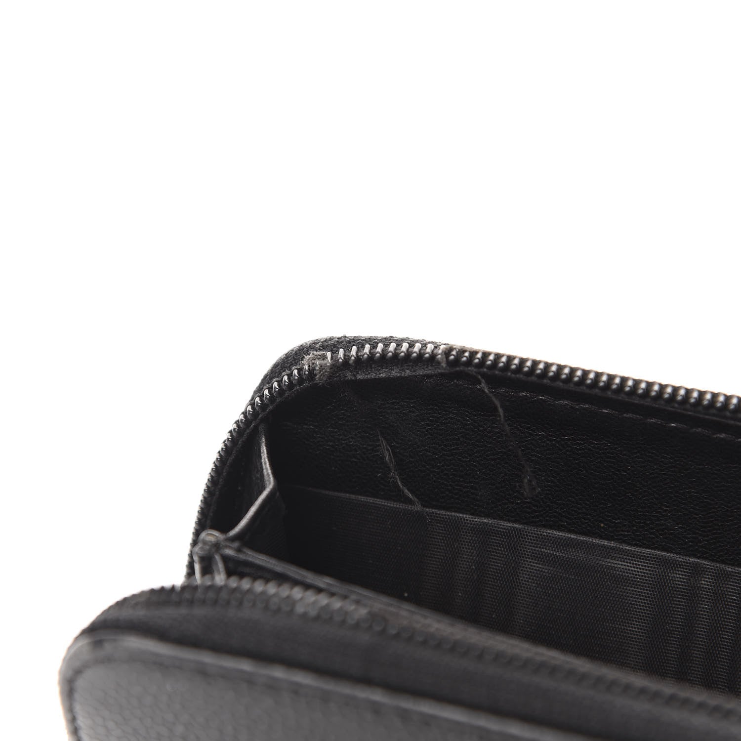 Chanel Caviar Large Timeless CC Zip Around Wallet Black 6 of 9