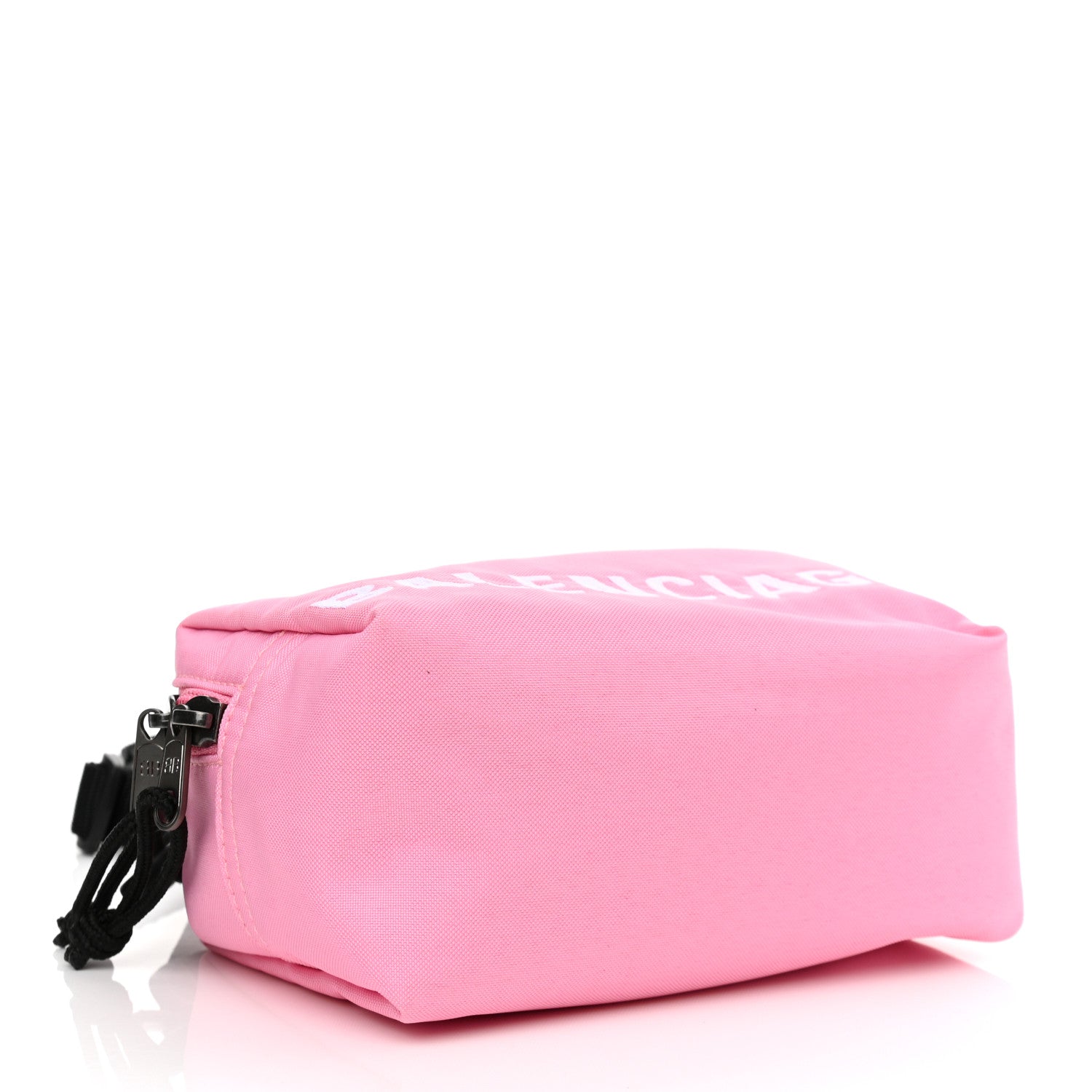 Balenciaga Recycled Sport Nylon Logo Embroidered Messenger Bag Pink White 4 of 10