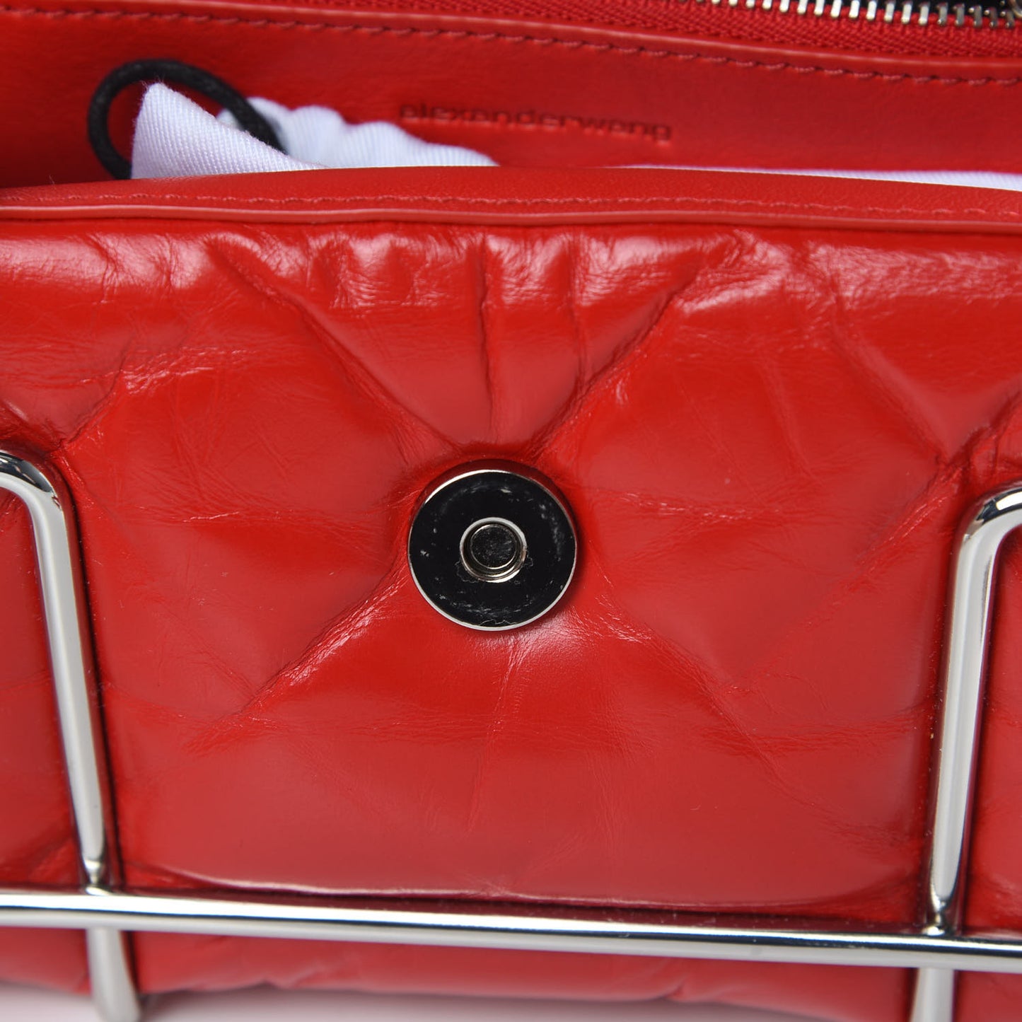 Calfskin Quilted Halo Xbody Bag Red