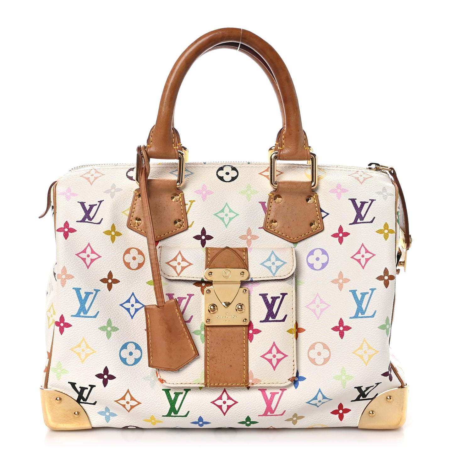 Monogram Multicolor Speedy 30 White