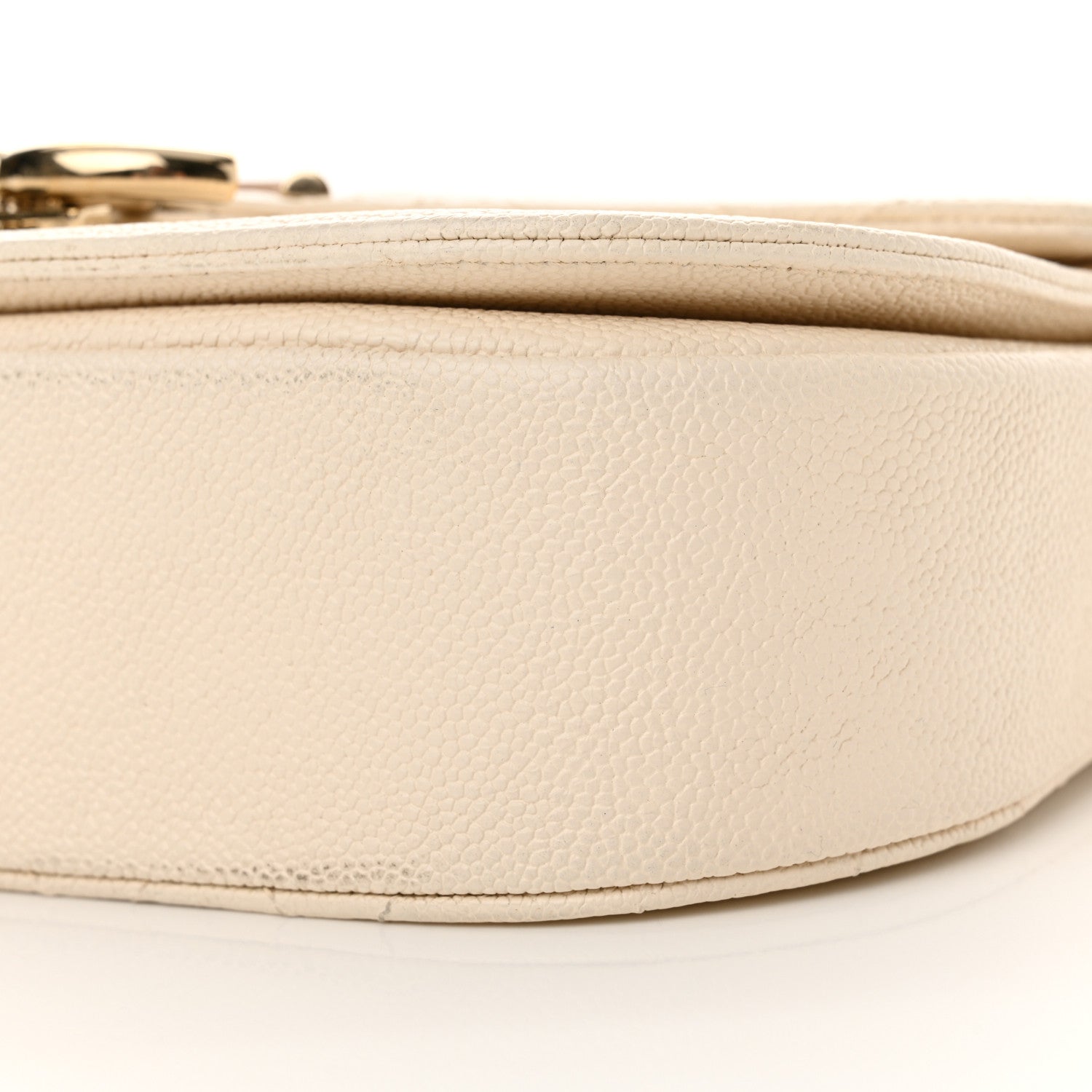 Chanel Grained Calfskin Quilted Small Cuba Top Handle Flap White 10 of 12