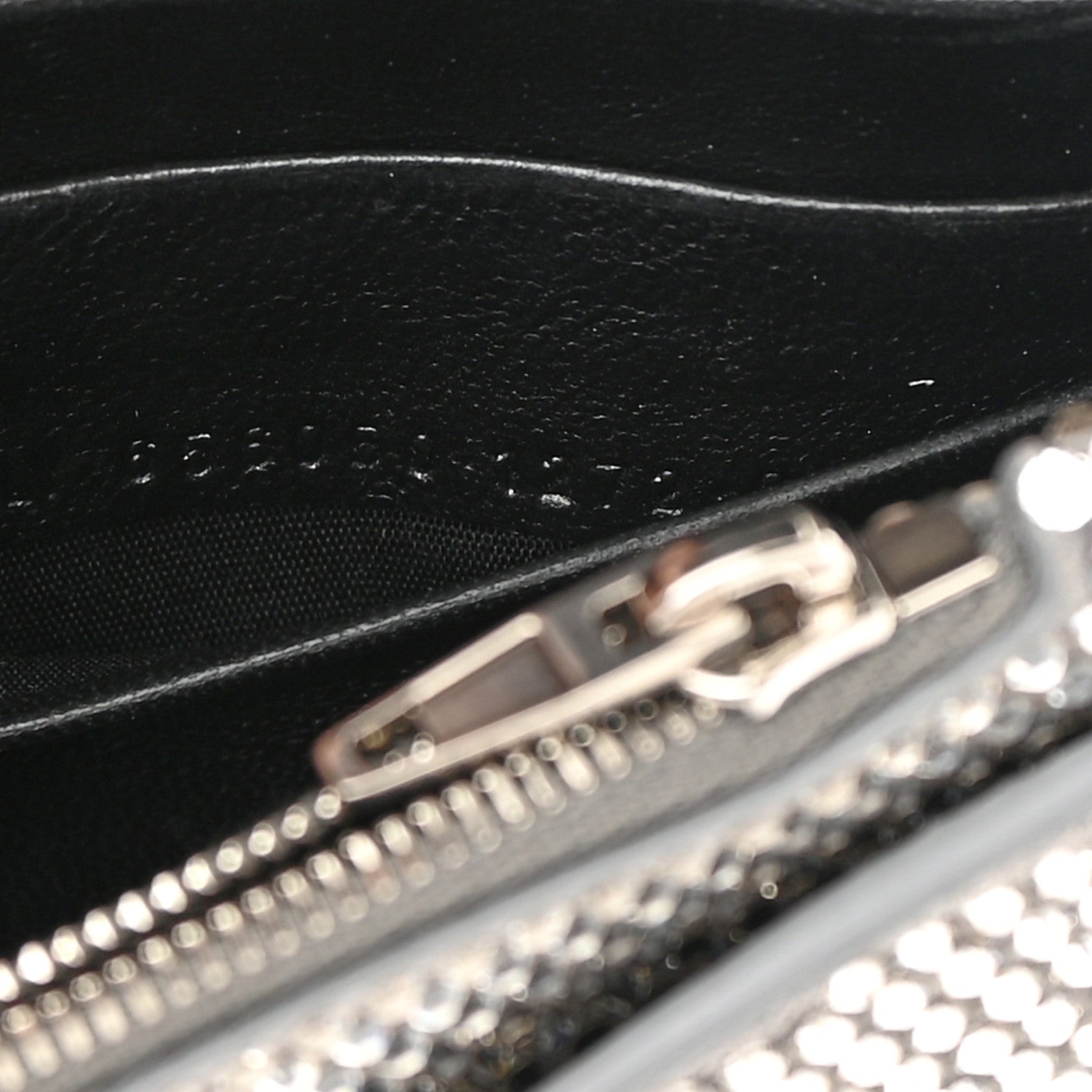 Balenciaga Strass Suede Hourglass Chain Bag Smoke Grey Crystal 7 of 16