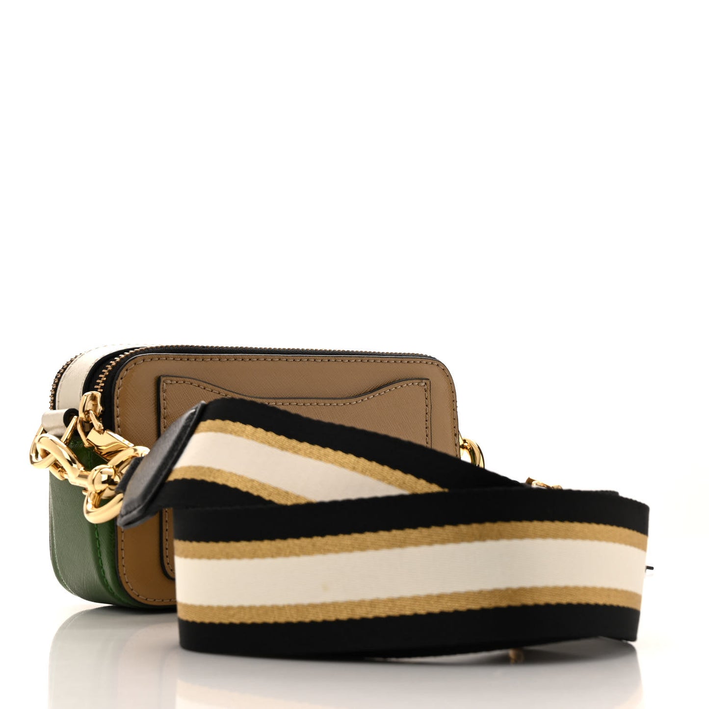 Saffiano Small Snapshot Camera Bag Sand Castle Multicolor