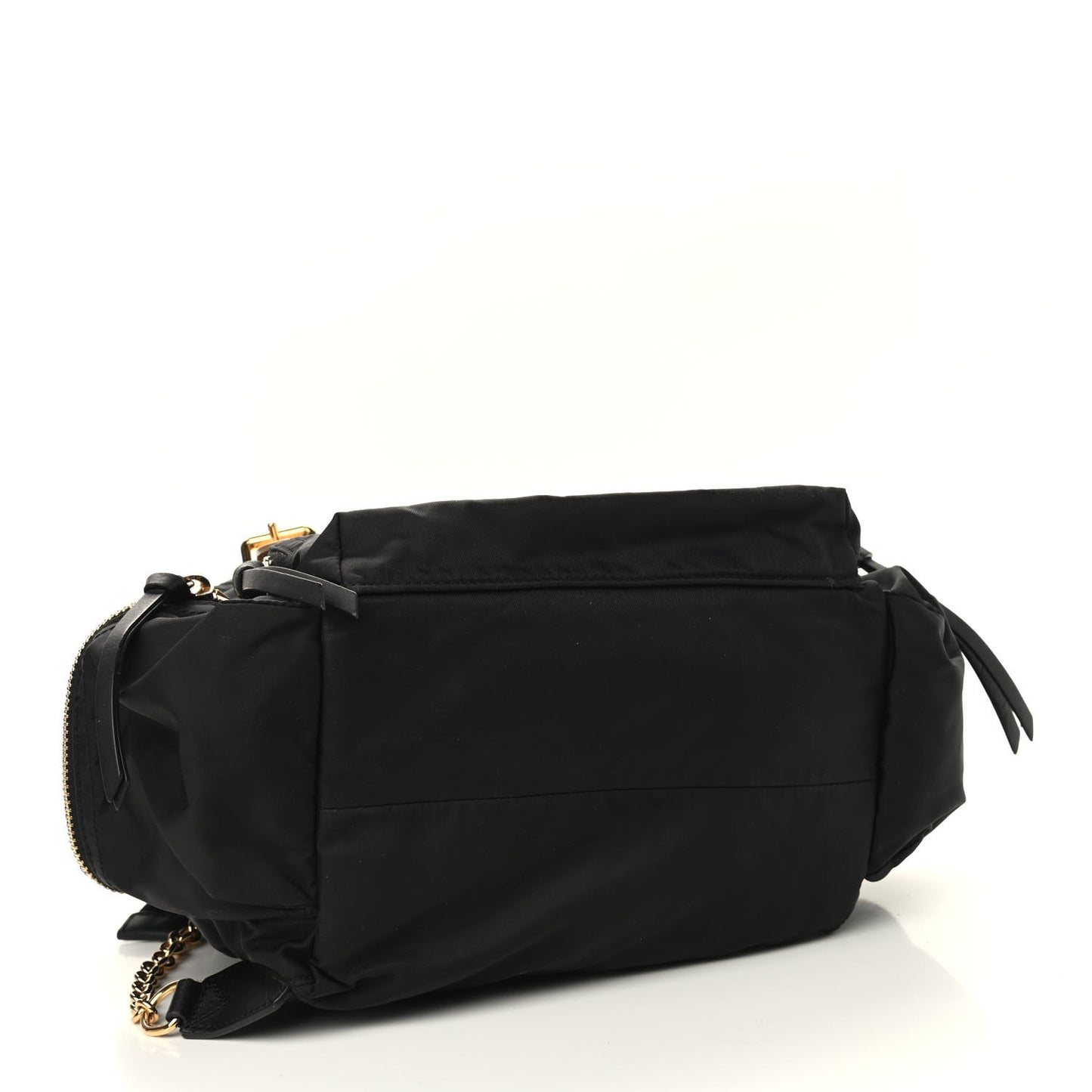 Nylon Medium Rucksack Runway Backpack Black Gold