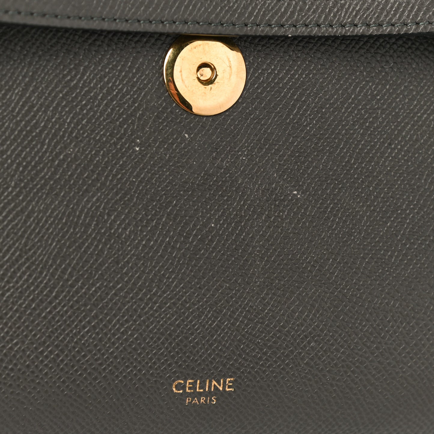 Grained Calfskin Nano Belt Bag Grey