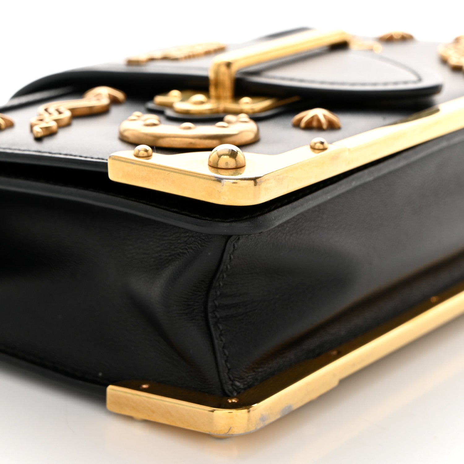 Prada City Calf Saffiano Cahier Astrology Bag Black 10 of 15