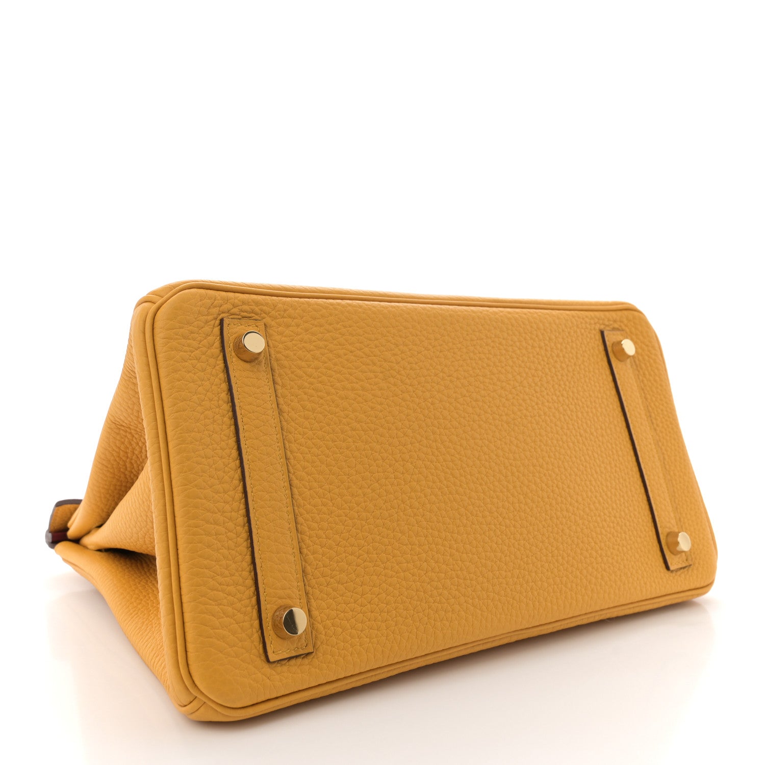 Hermes Togo Horseshoe Birkin 30 Jaune Ambre Rubis 4 of 11