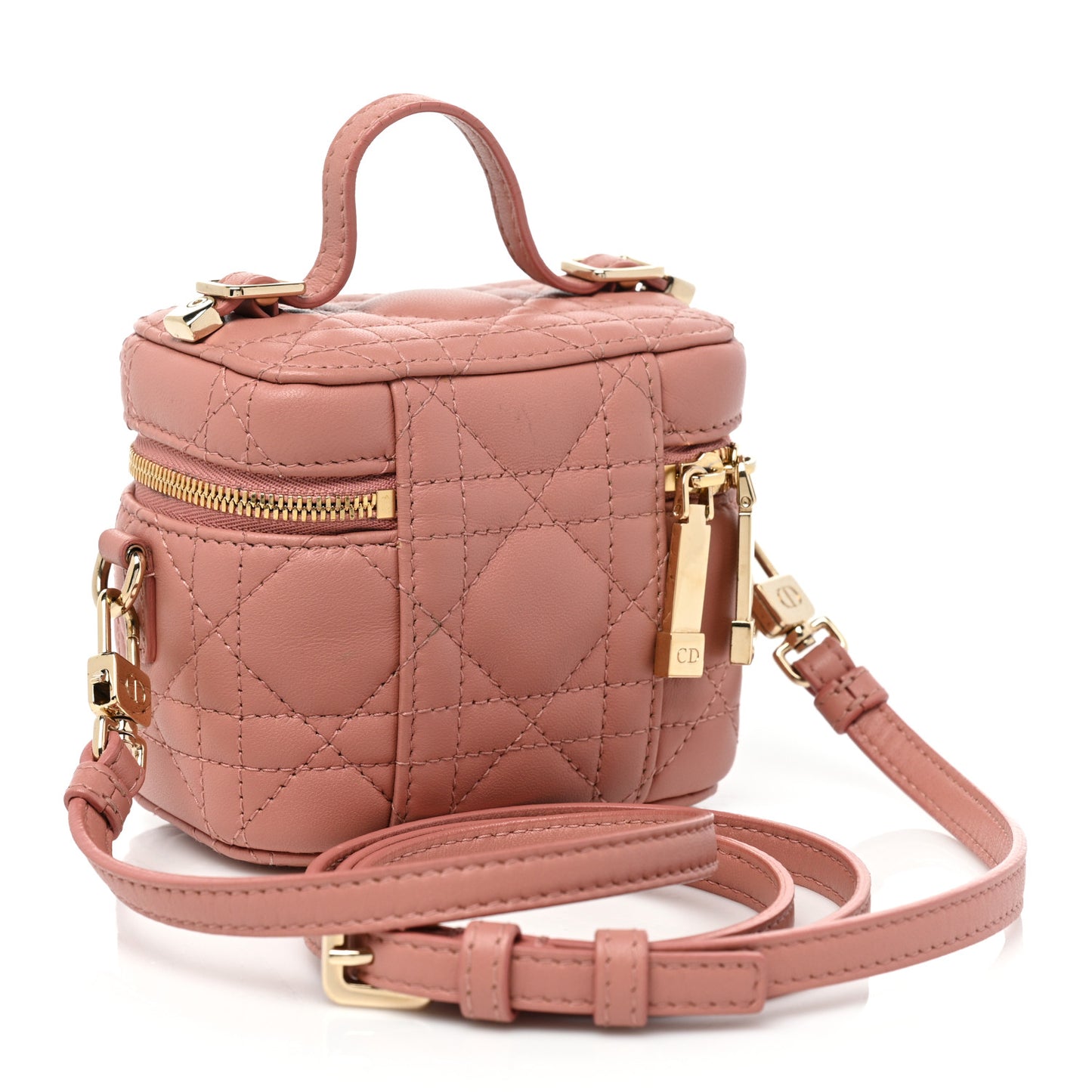 Lambskin Cannage Micro Vanity Case