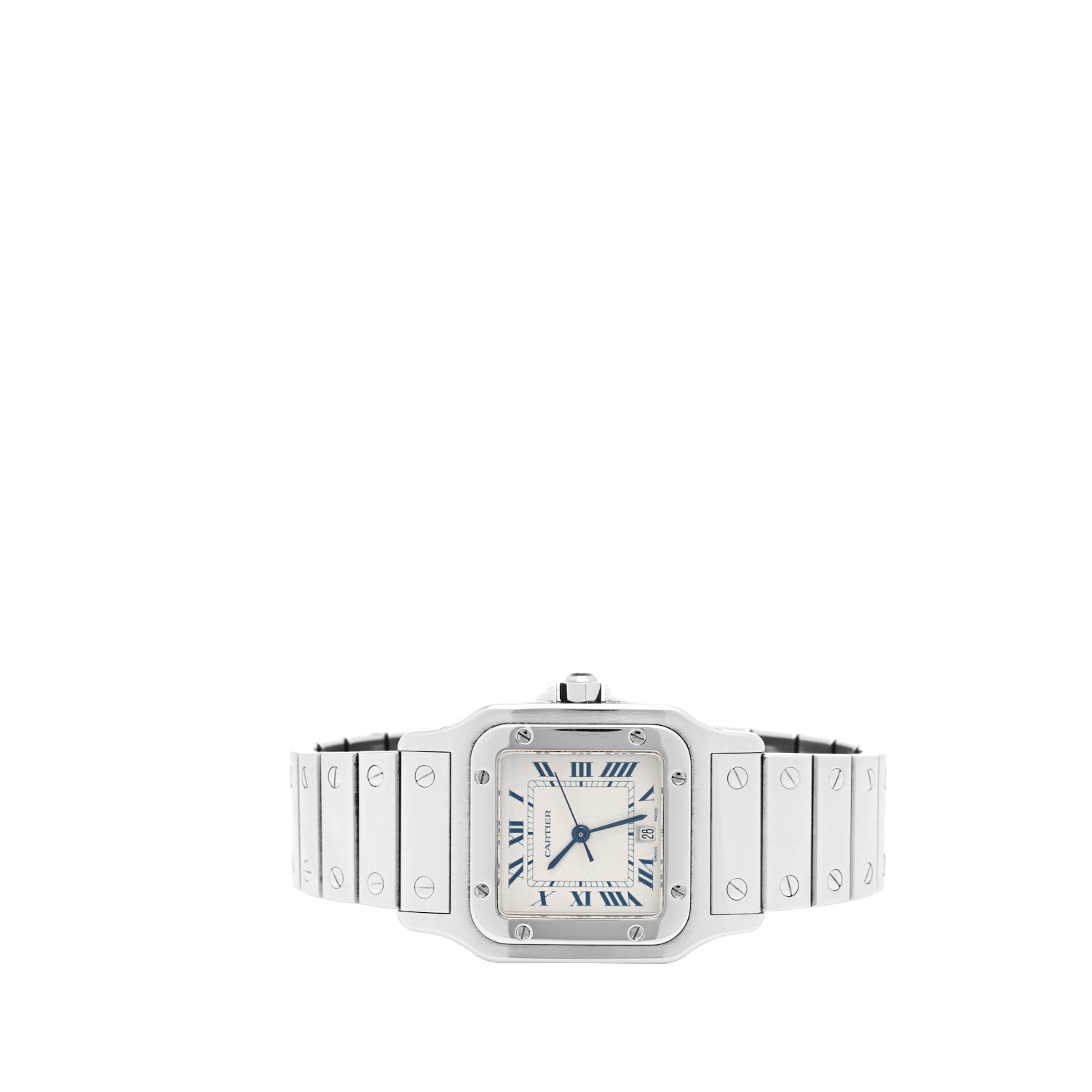 Cartier Stainless Steel 29mm Santos De Cartier Galbee Quartz Watch 2 of 4