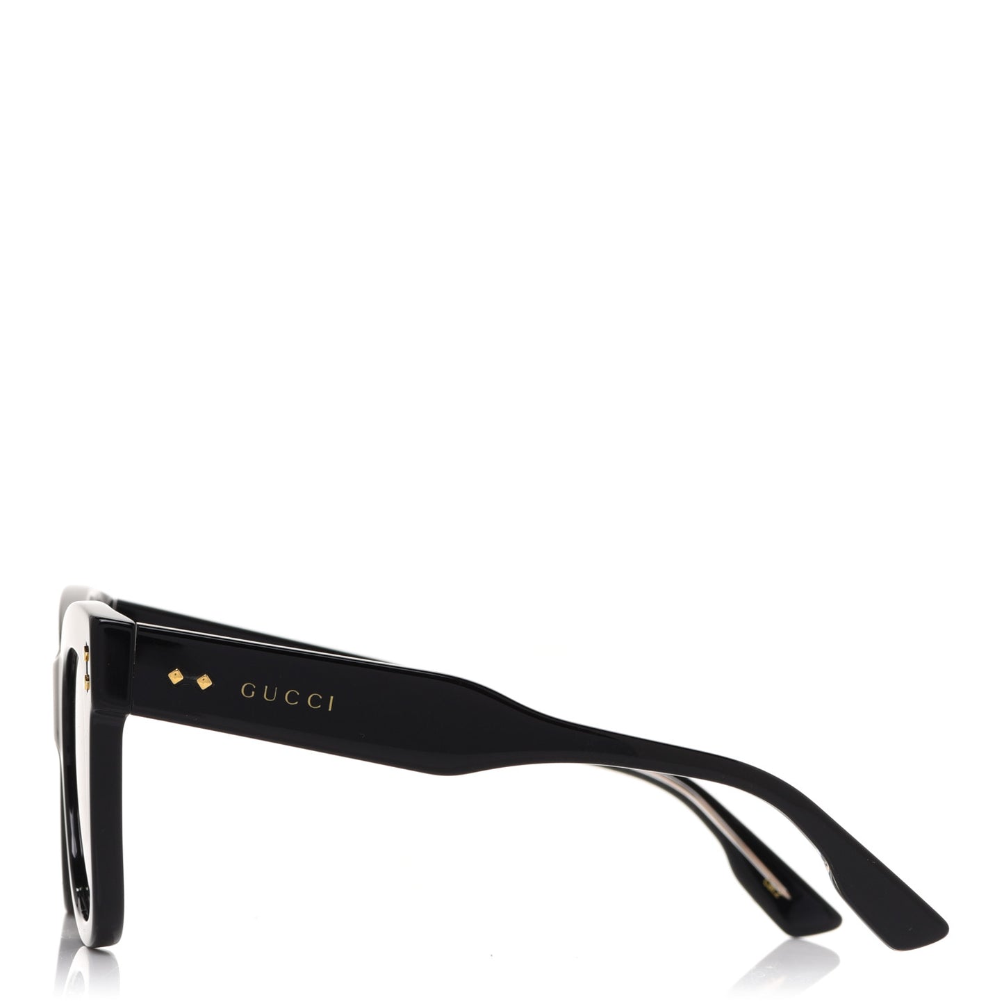 Acetate Square Frame Sunglasses GG1082S Black