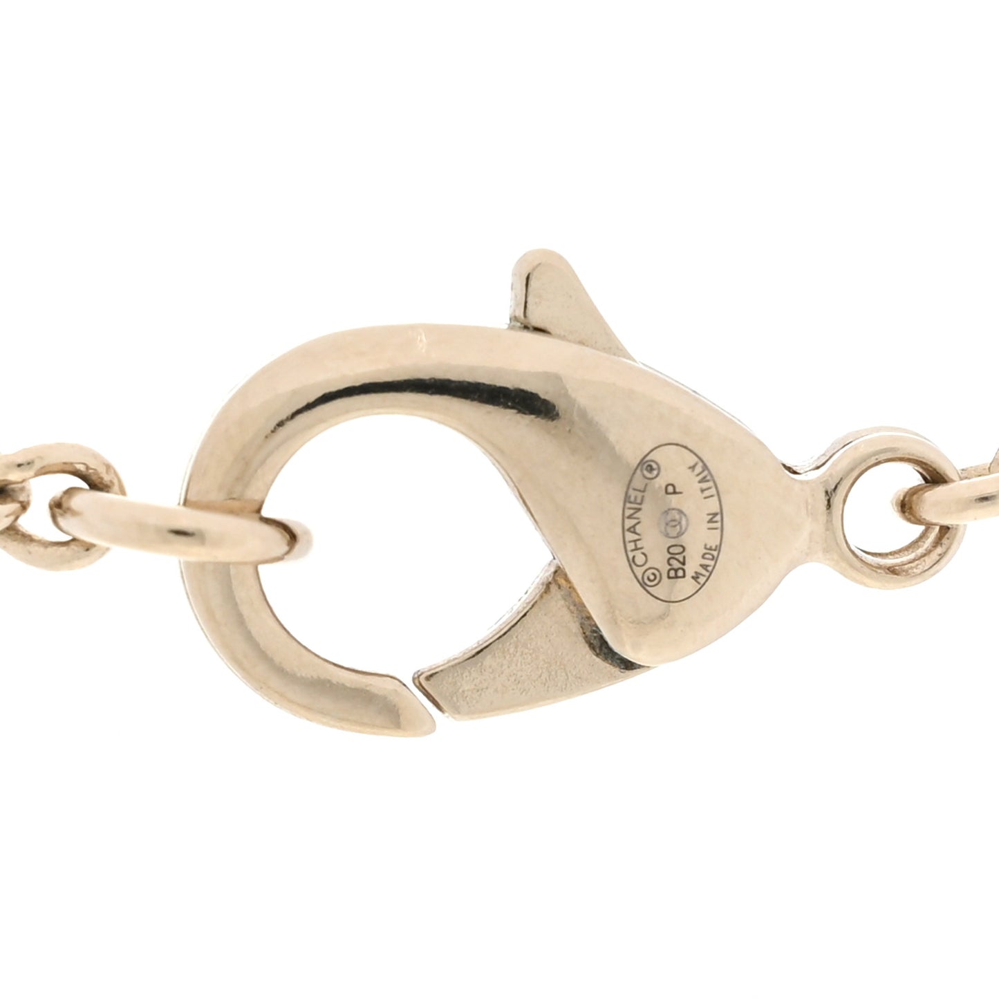 Metal Crystal Dog Tag Charm Necklace Gold