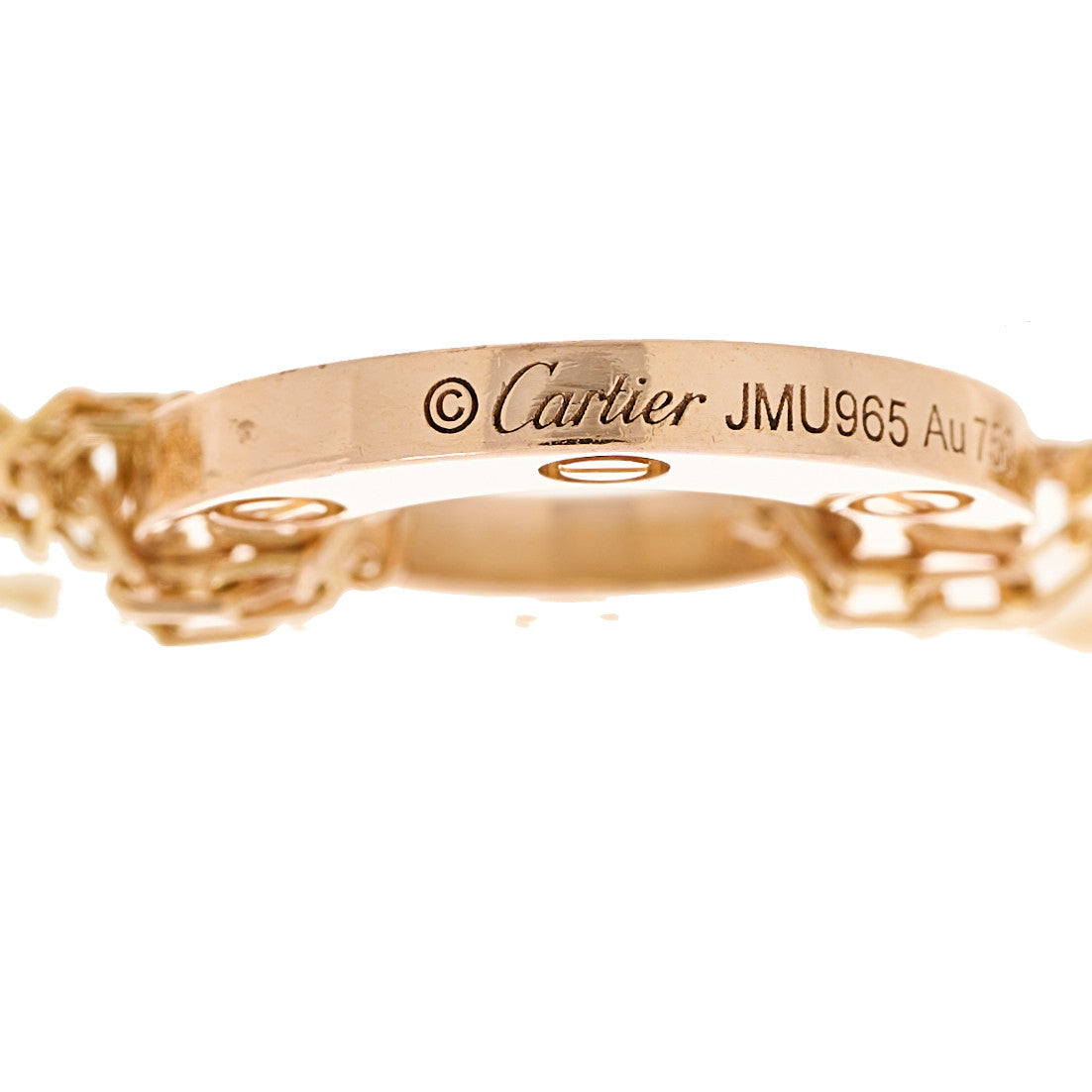 18K Pink Gold Diamond Love Bracelet